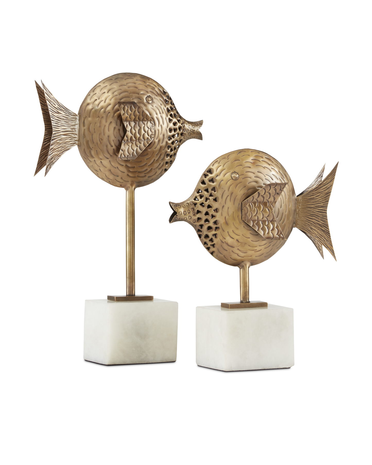 Cici Brass Fish Set of 2.