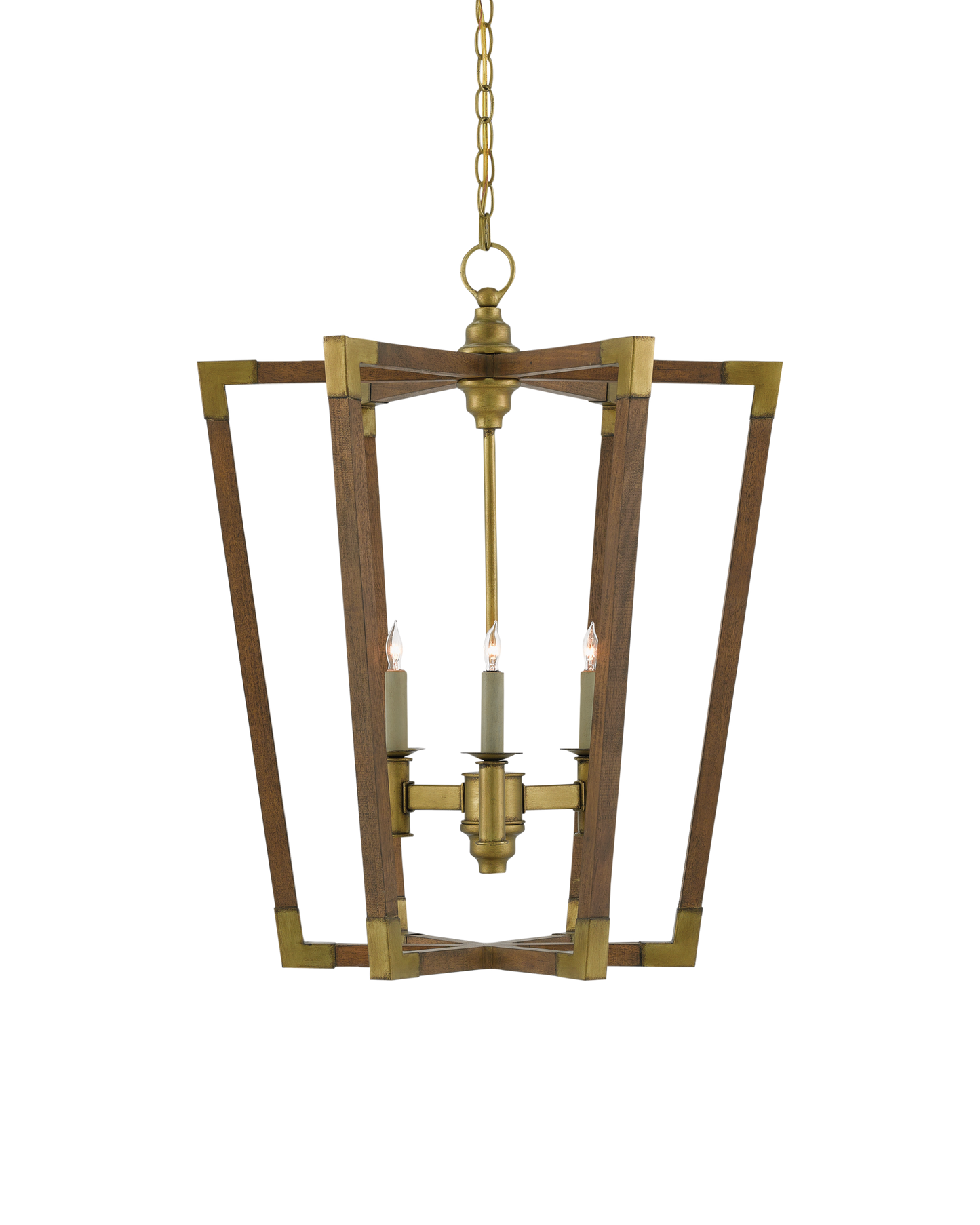 Bastian Medium Chestnut Lantern.