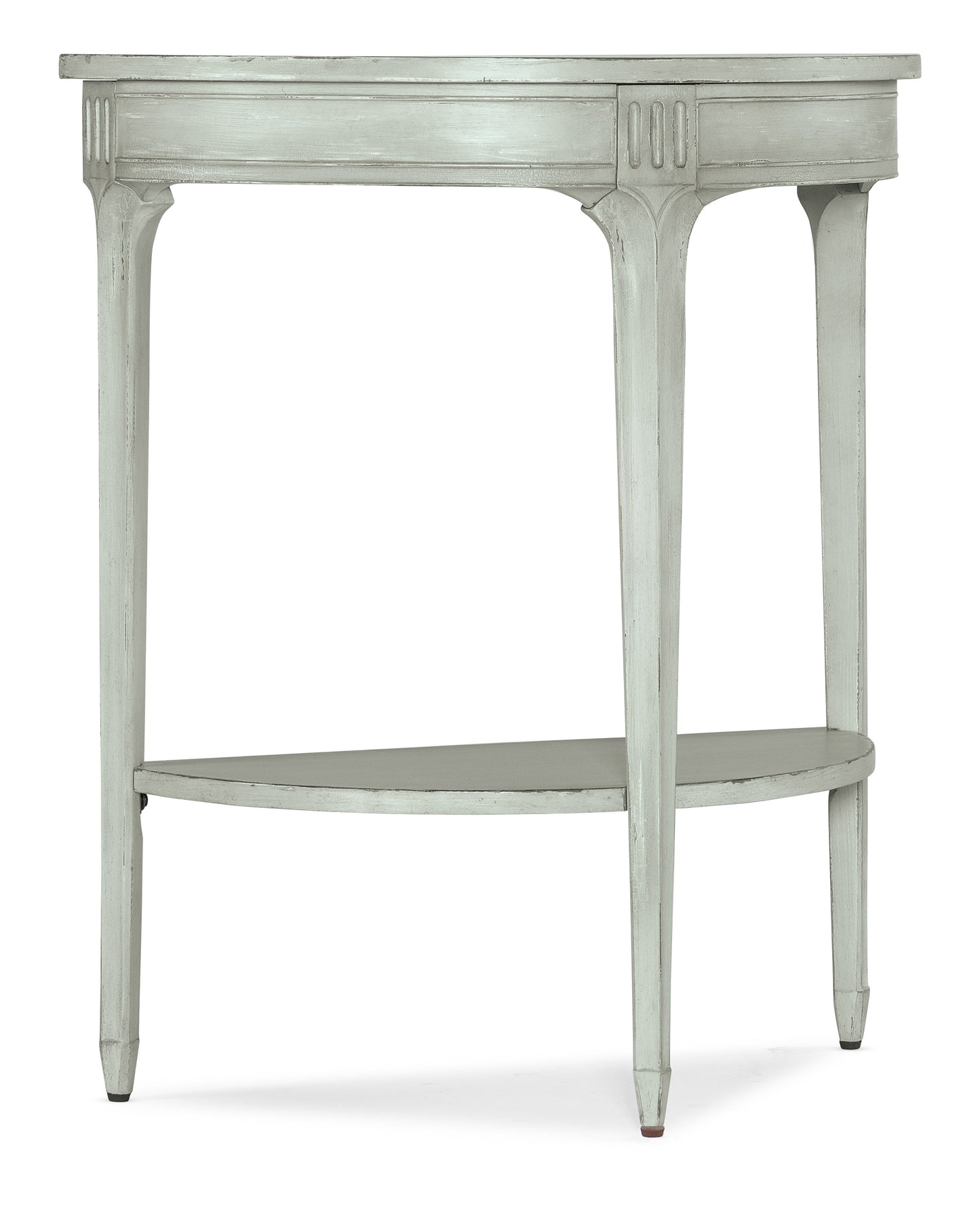 Charleston Demilune Accent Table - Haint Blue.