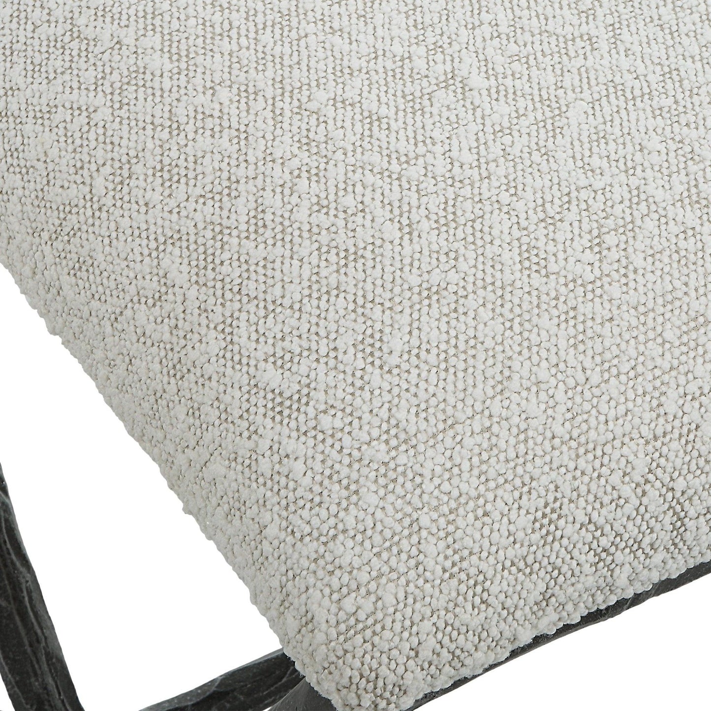 Brisby Gray Fabric Small Bench.