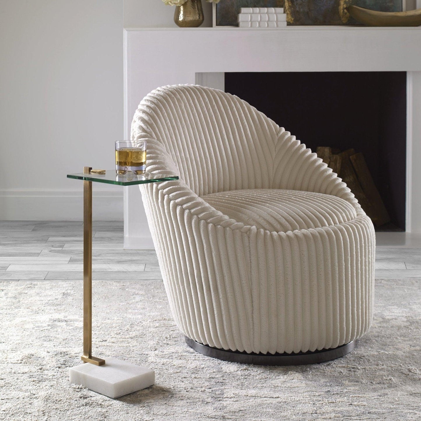 Butler Brass Accent Table.