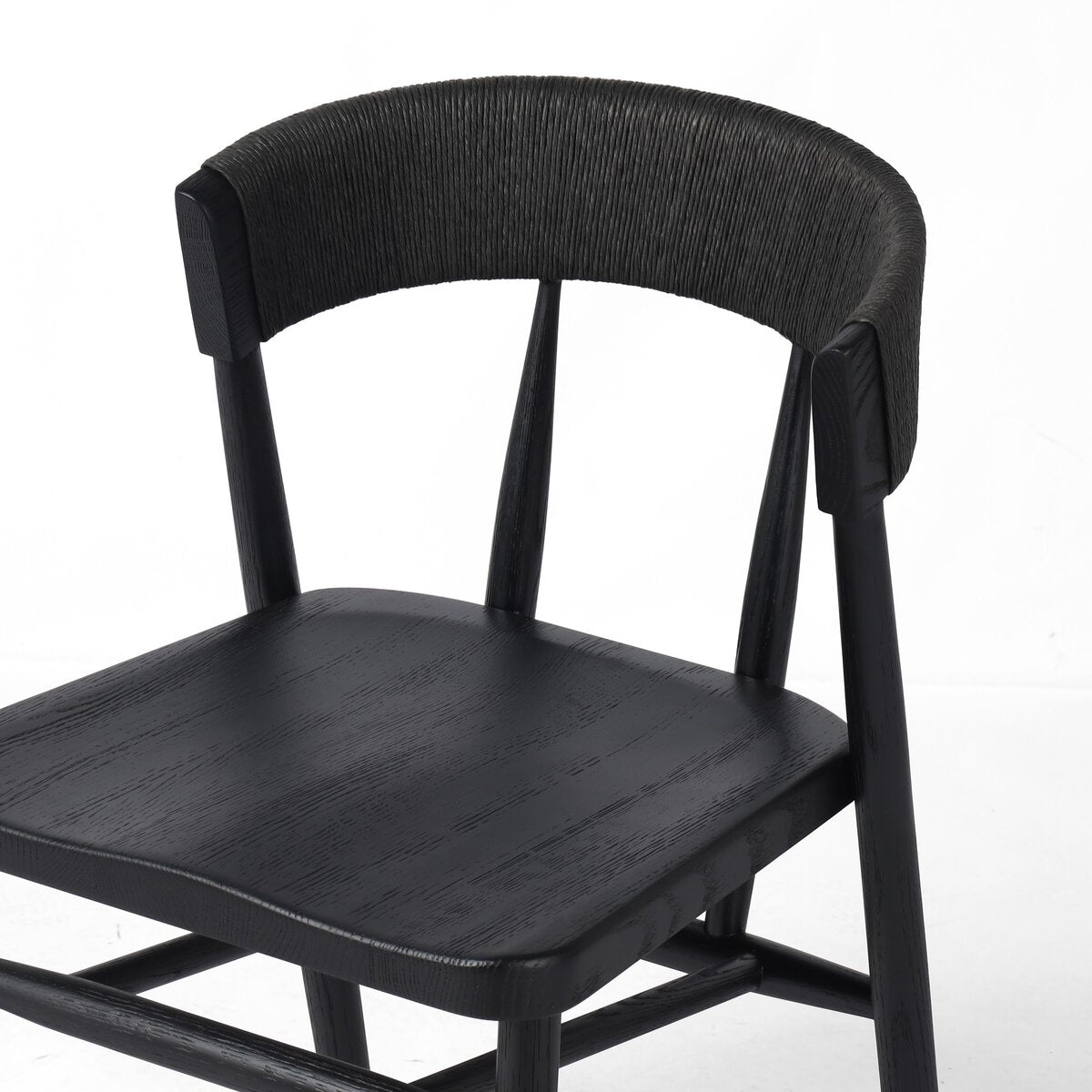 Buxton Dining Chair - Black Rush.