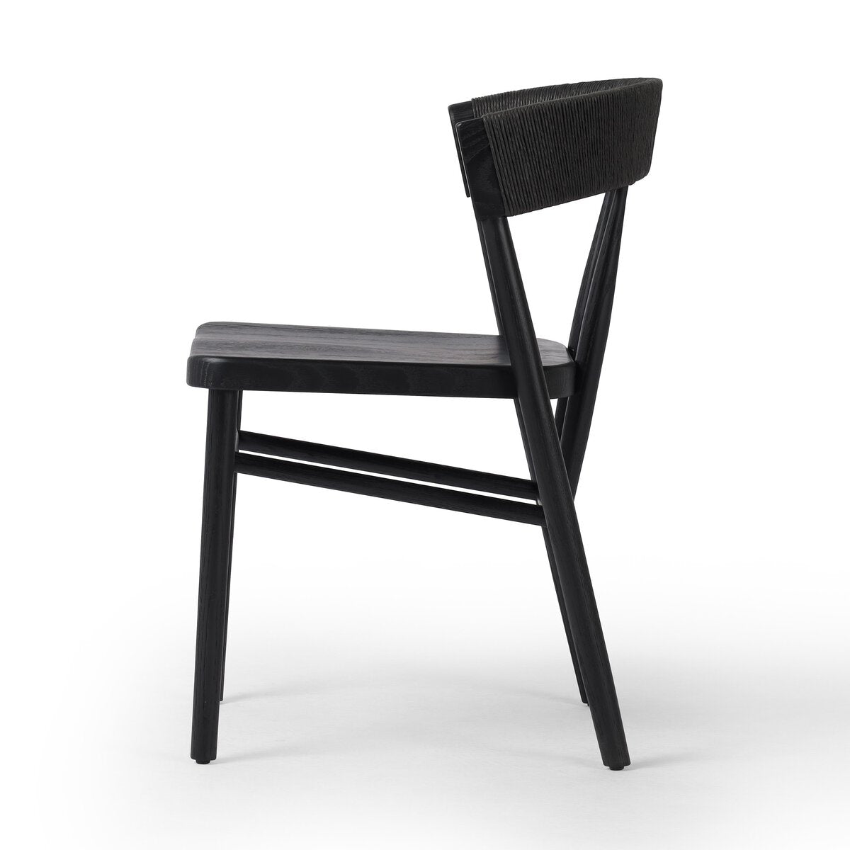 Buxton Dining Chair - Black Rush.