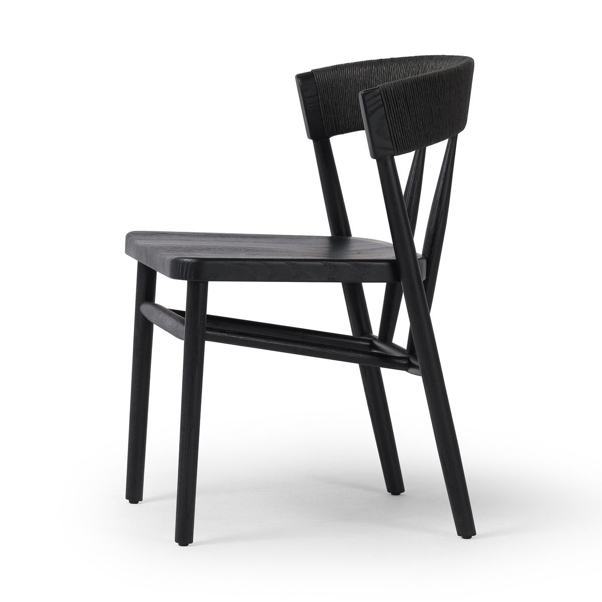 Buxton Dining Chair - Black Rush.