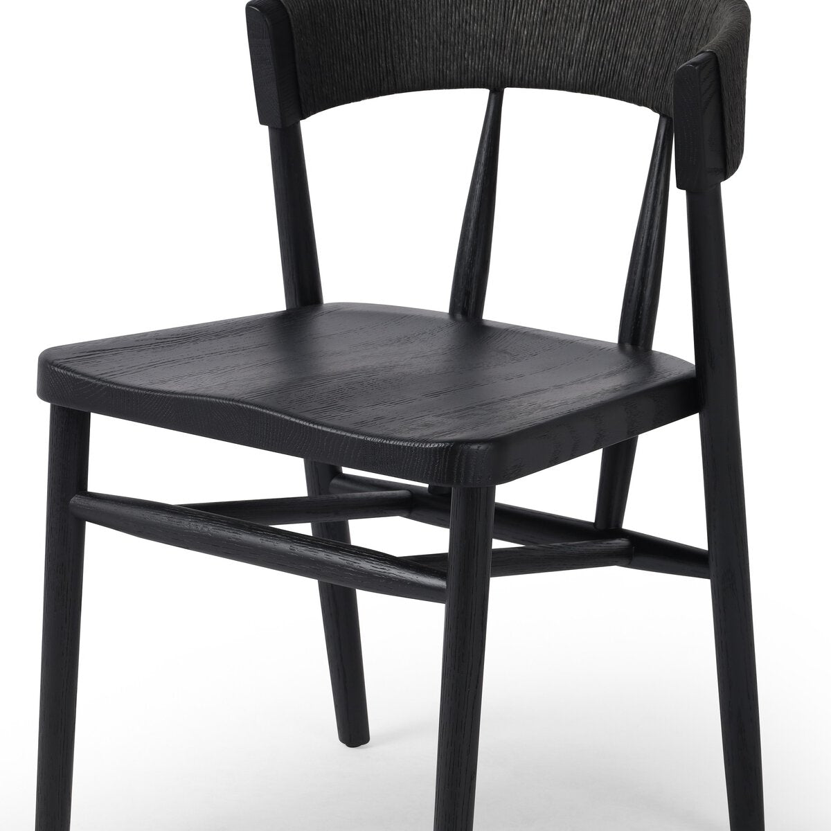 Buxton Dining Chair - Black Rush.