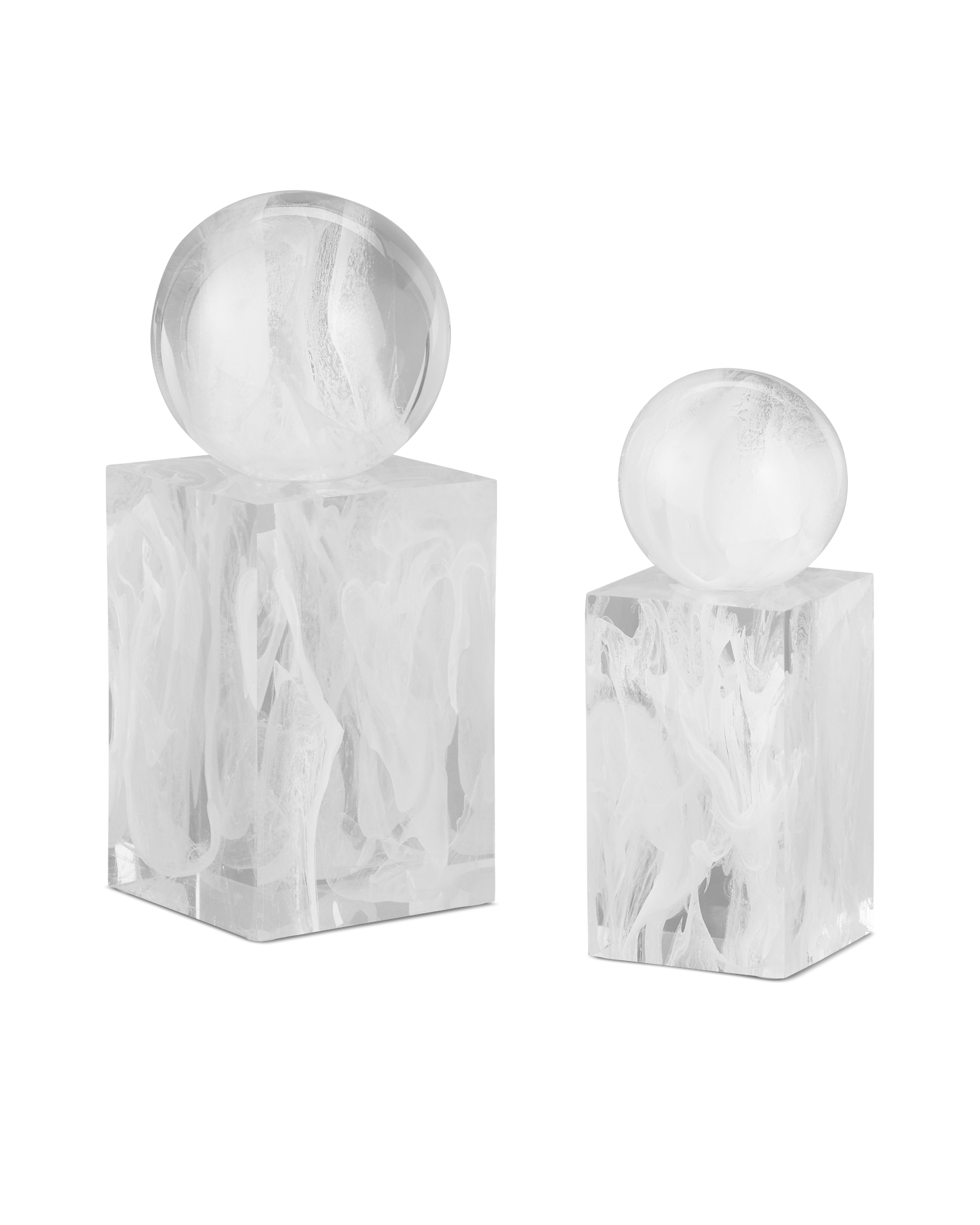 Nova White Objects Set of 2.