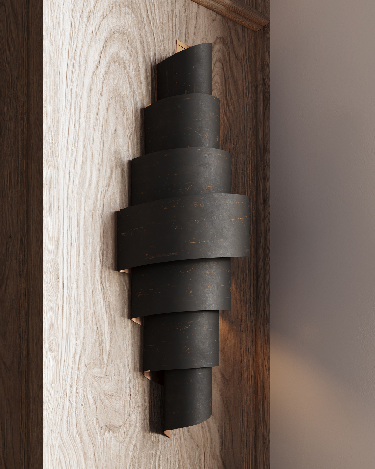 Chiffonade Black Wall Sconce.