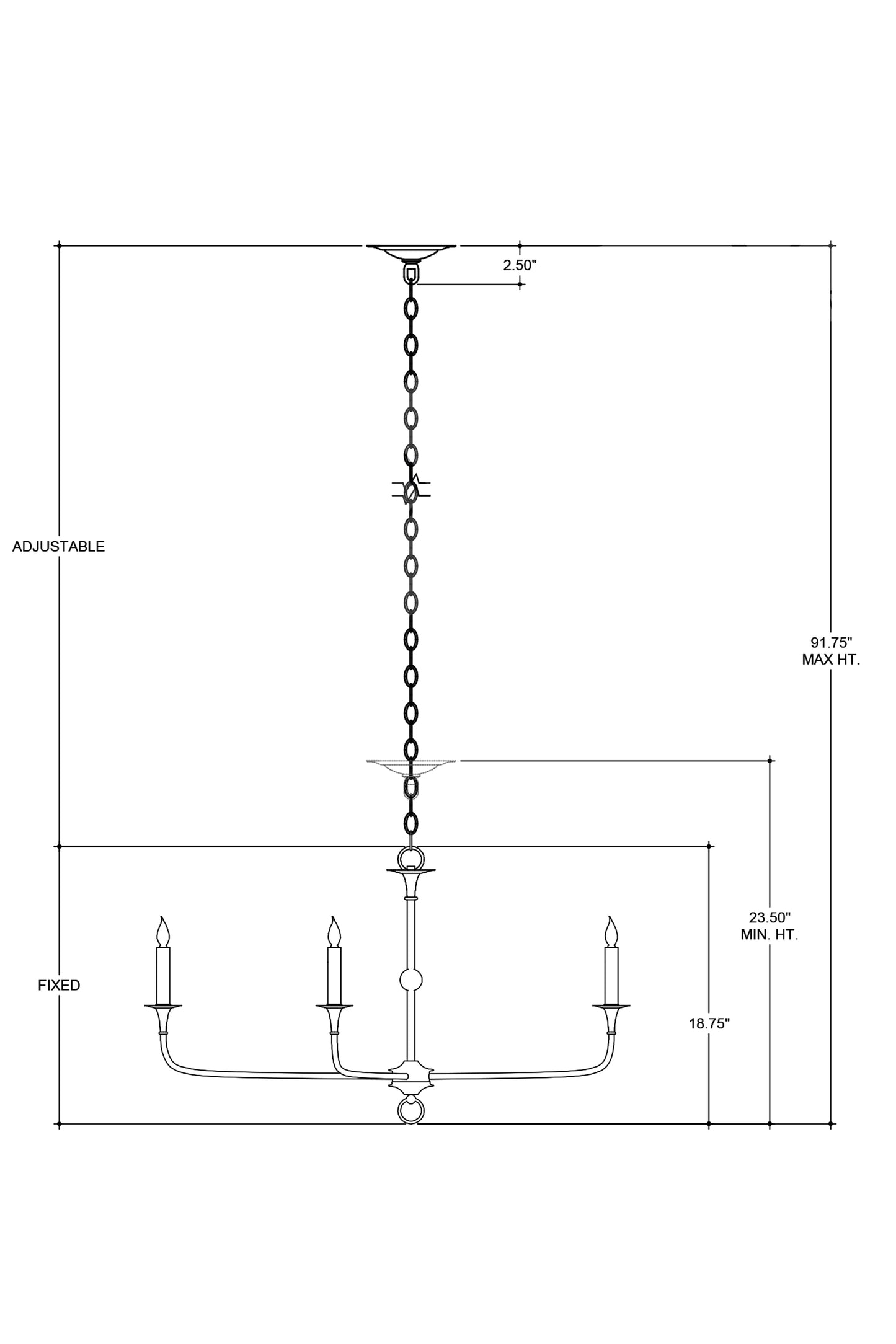 Nottaway Small Champagne Chandelier.
