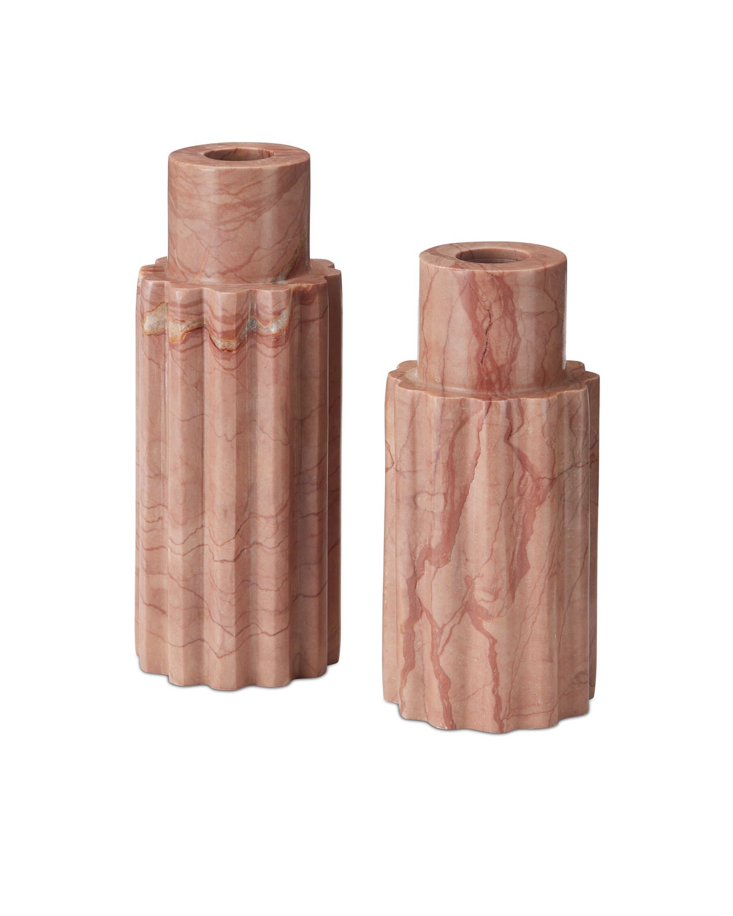 Penrose Pink Candle Holder Set of 2.