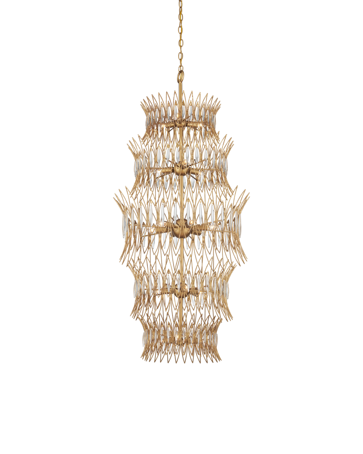 Marquise Large Gold Chandelier.
