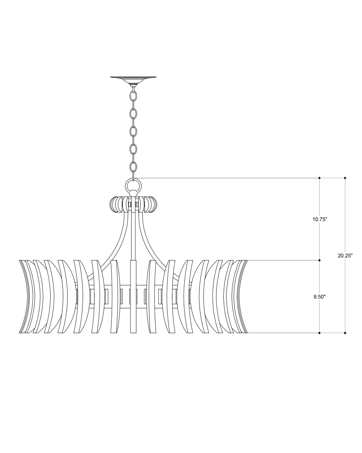 Coquette Brass Chandelier.