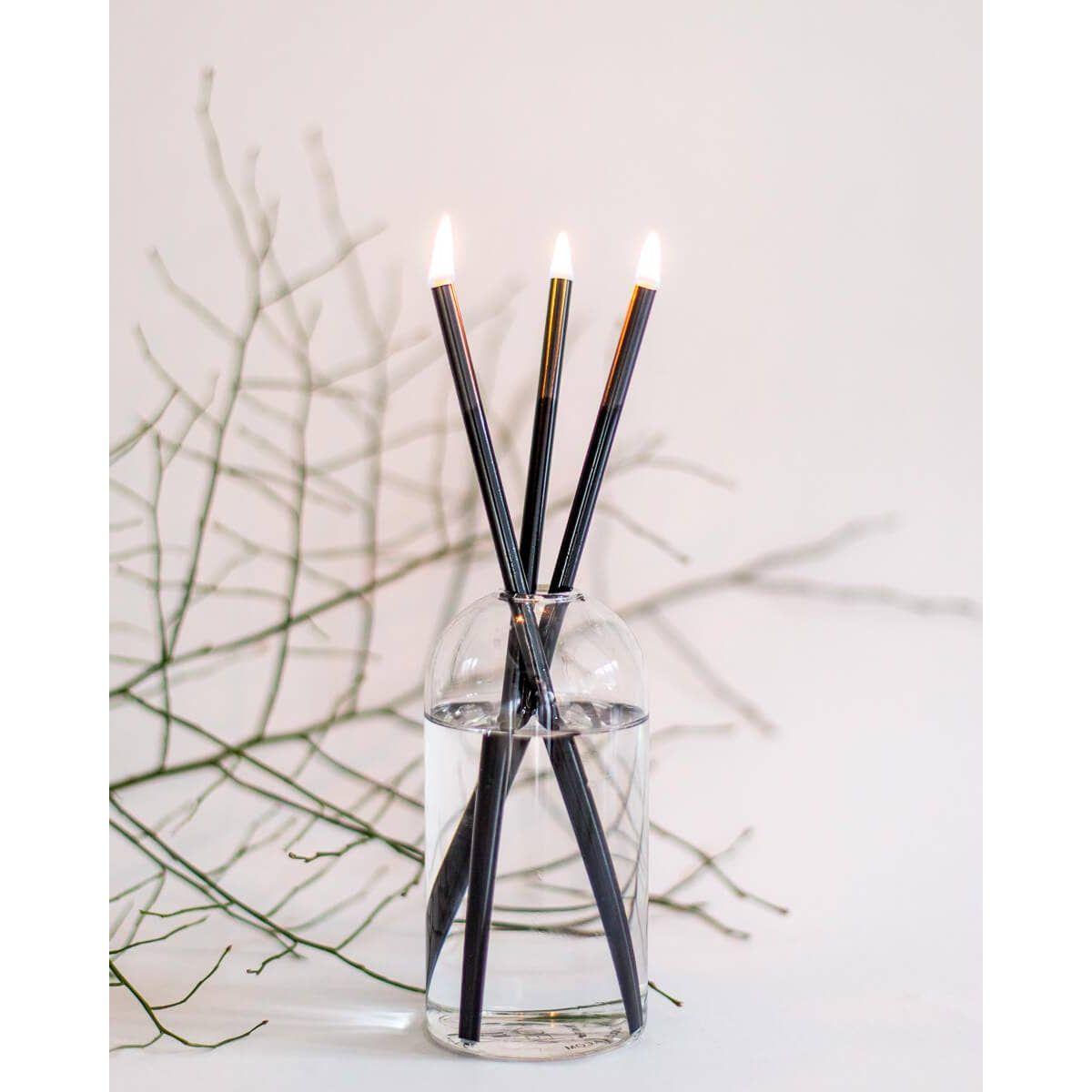 Black Everlasting Candle – Reusable Steel Candles.