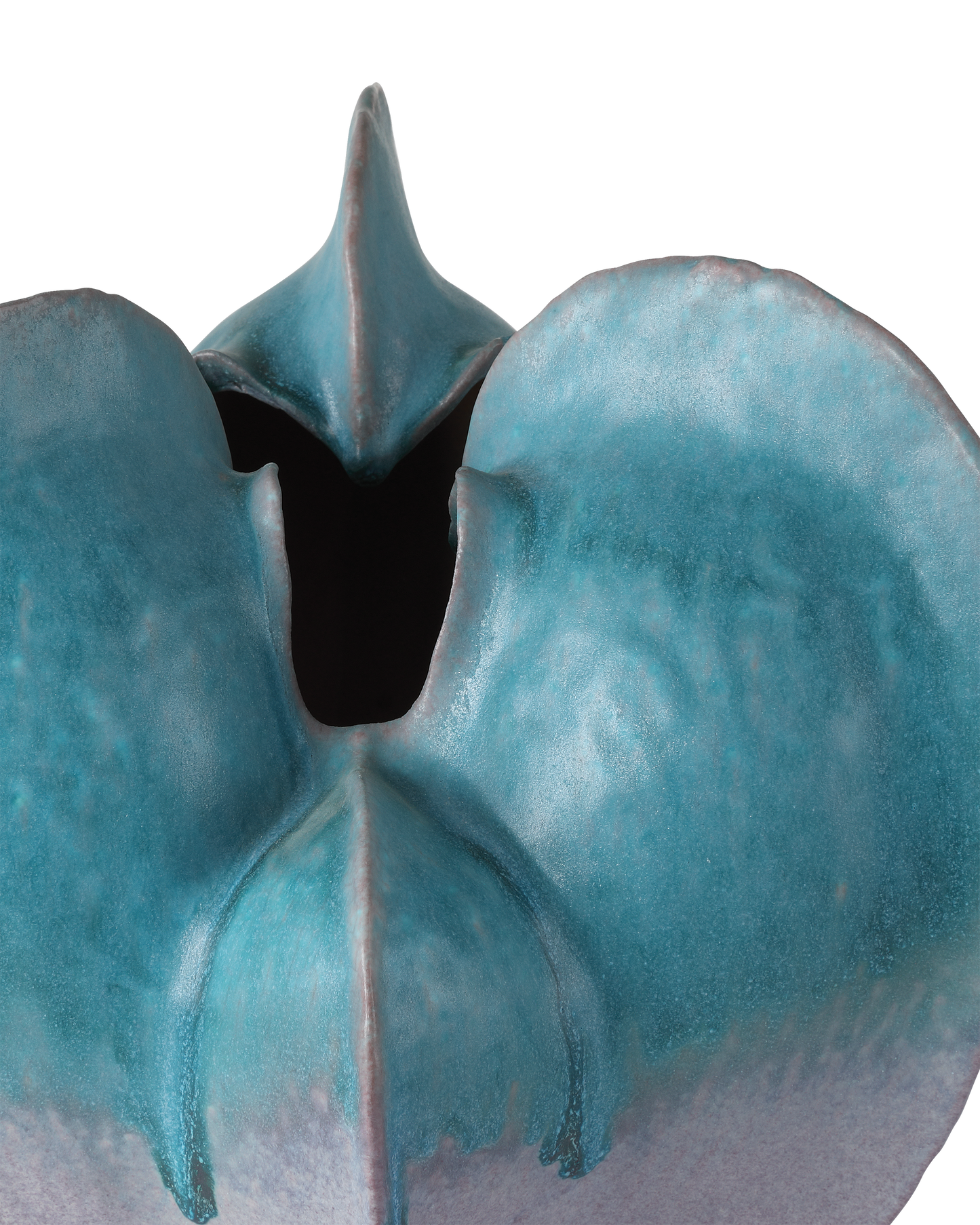 Free-Form Blue Vase.