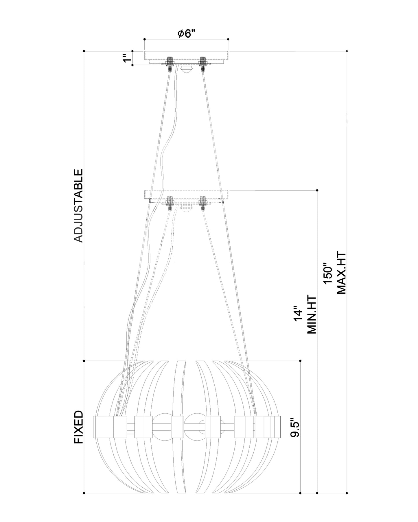Coquette Small Brass Chandelier.