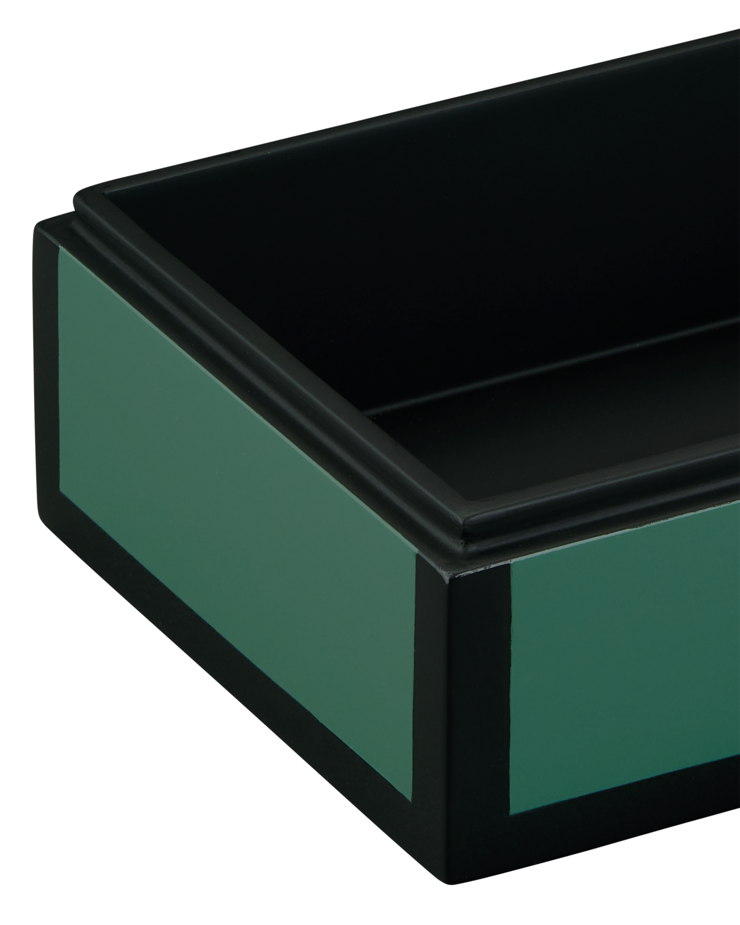 Green Lacquer Box Set of 2.