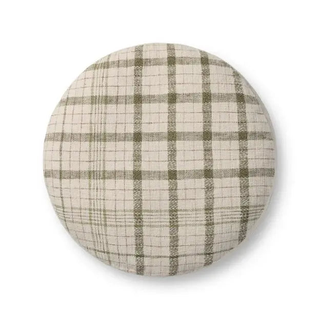 Chris Loves Julia × Loloi Woven Pouf.