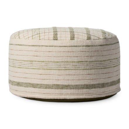 Chris Loves Julia × Loloi Woven Pouf.