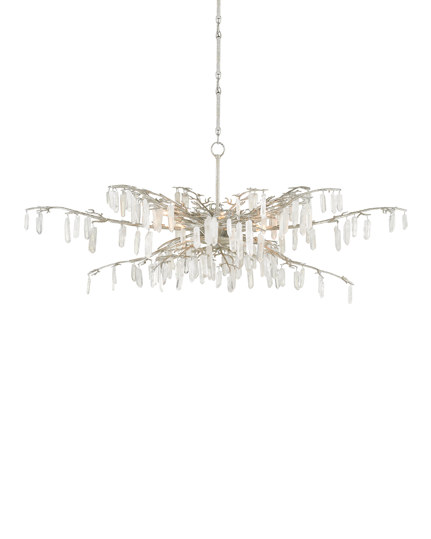 Forest Dawn Silver Chandelier.