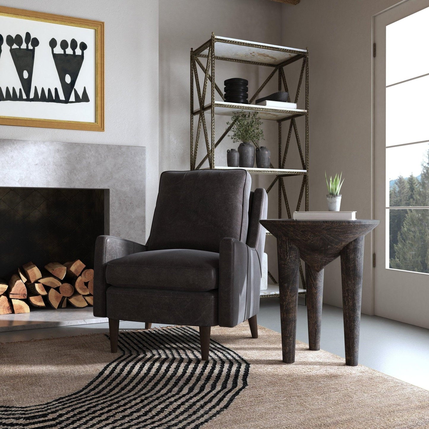 Commerce & Market Pyramid Side Table.