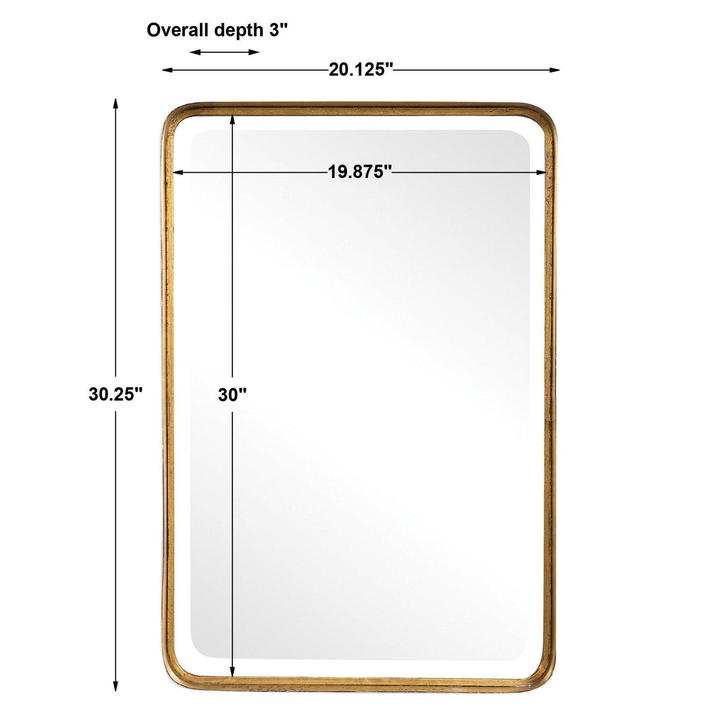 Crofton Antique Gold Mirror.