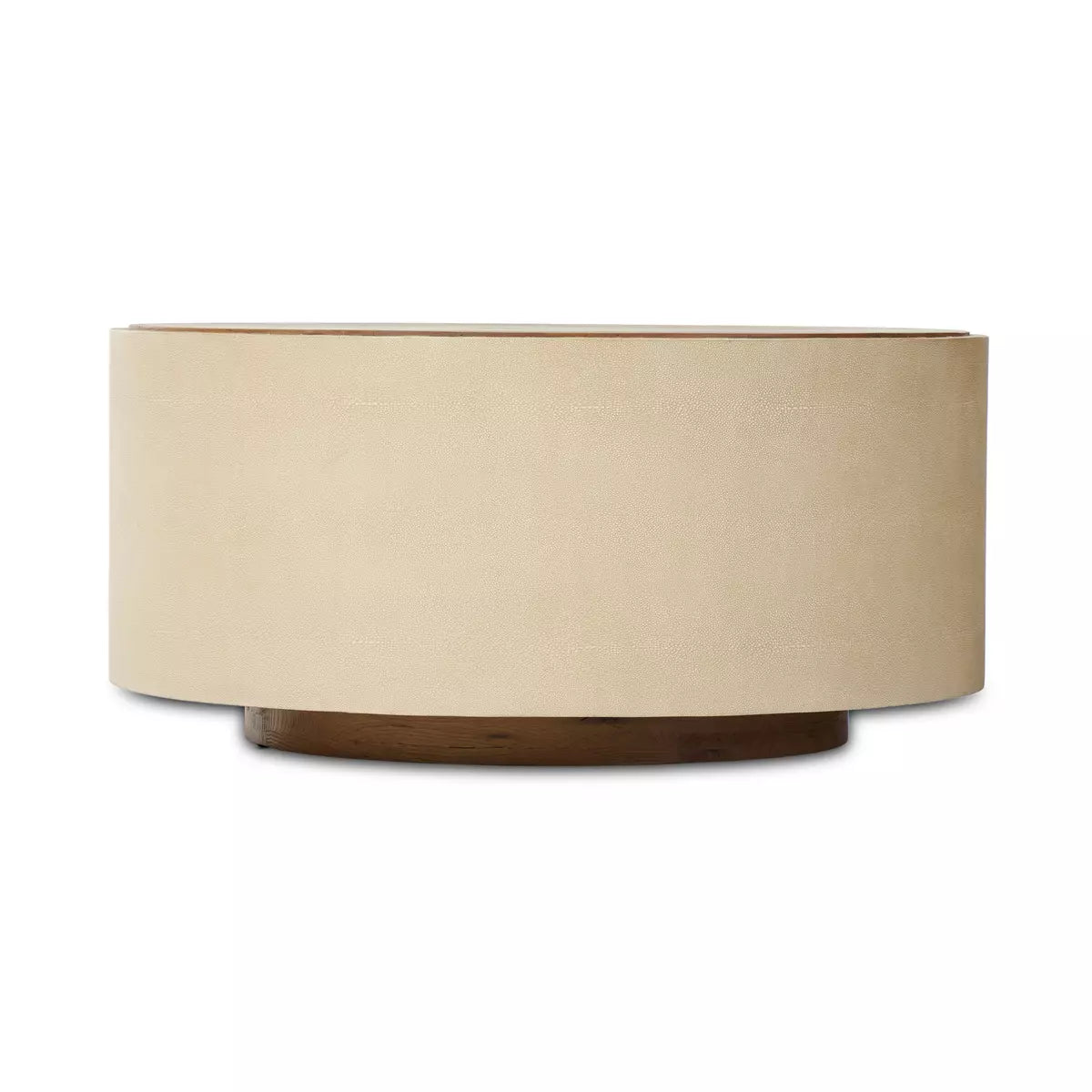Crosby Round Coffee Table - Natural Resawn Oak.
