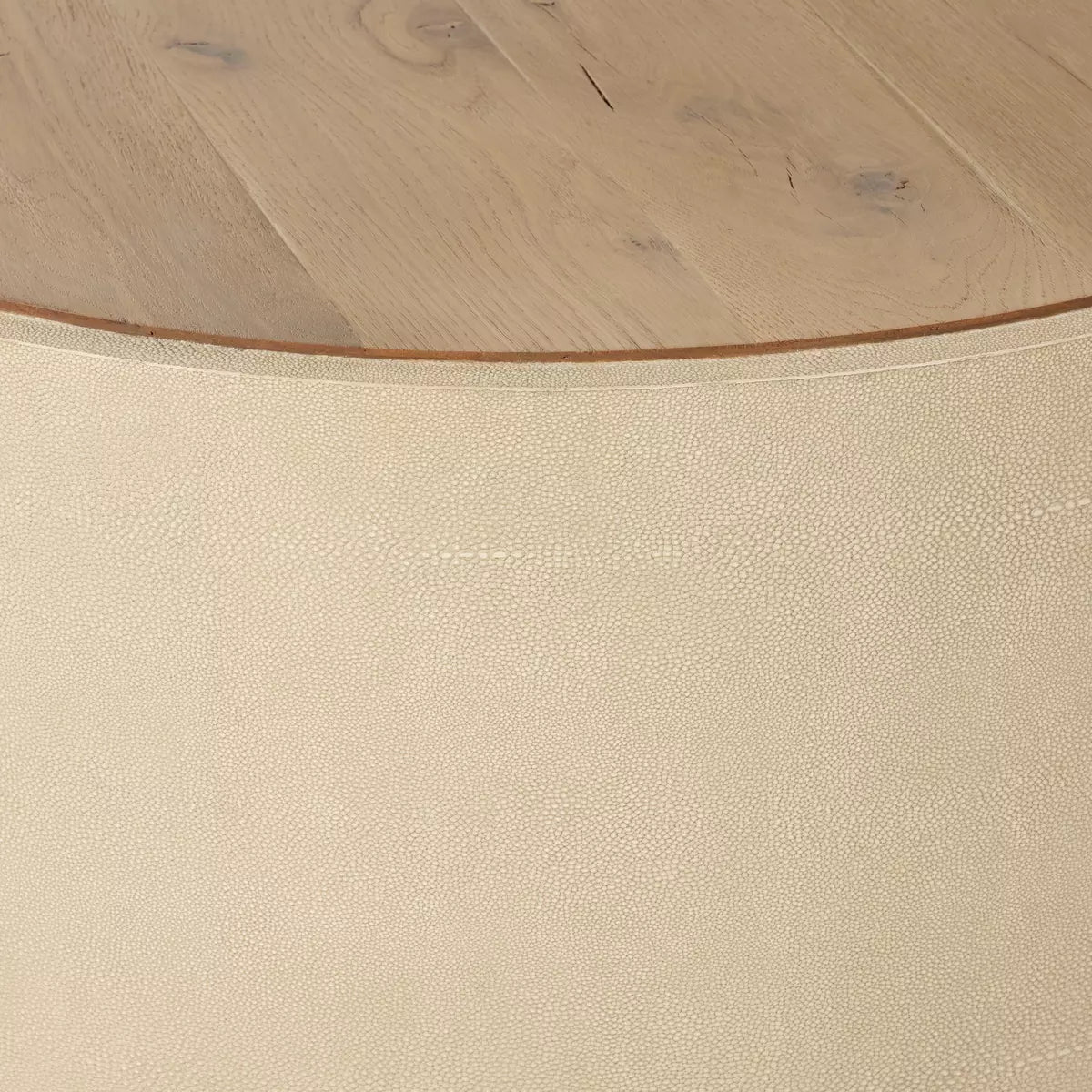 Crosby Round Coffee Table - Natural Resawn Oak.