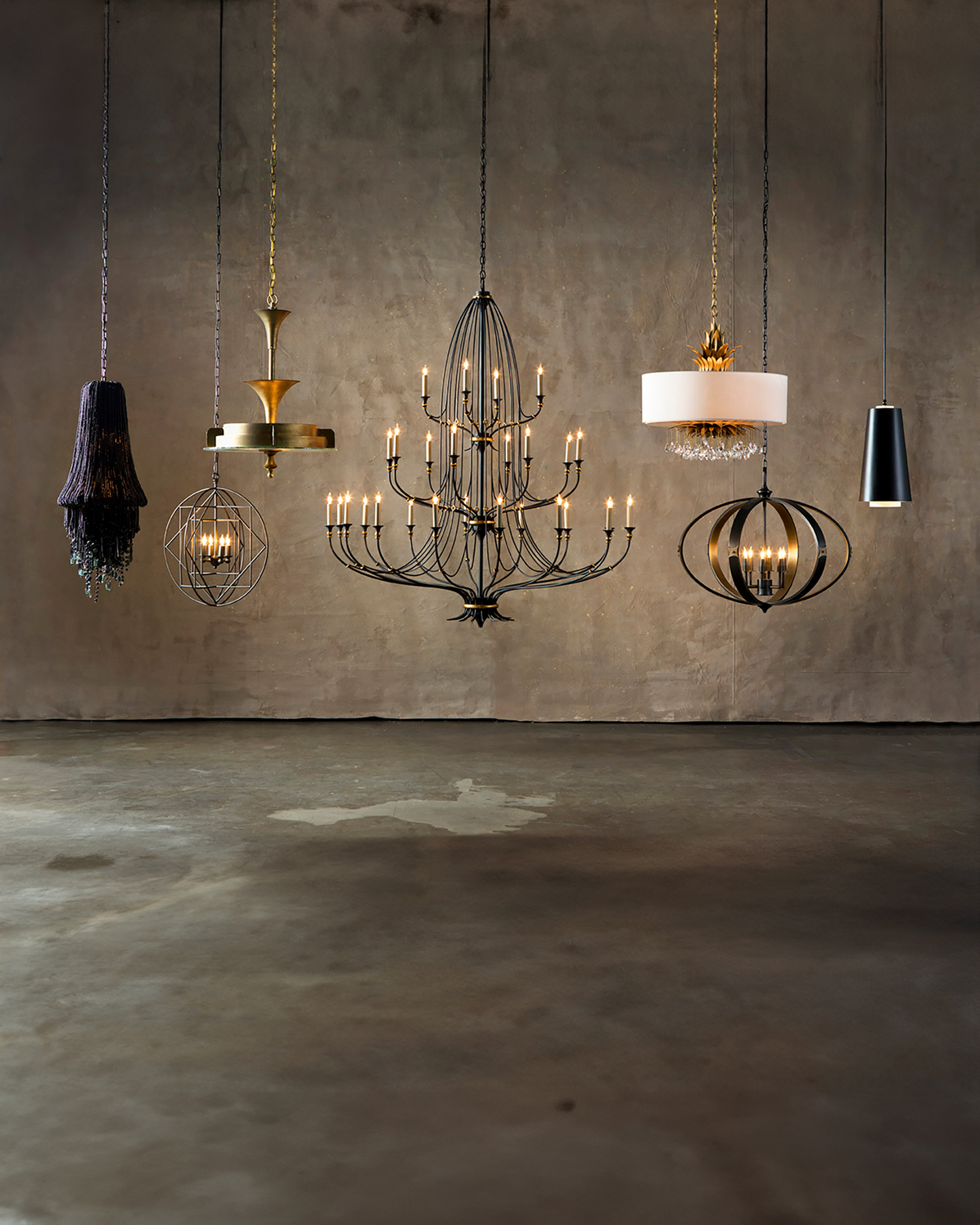 Folgate Grande Black Chandelier.
