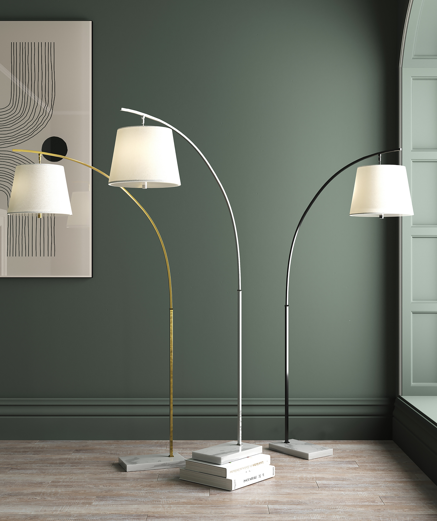 Cloister Medium Bronze Floor Lamp.
