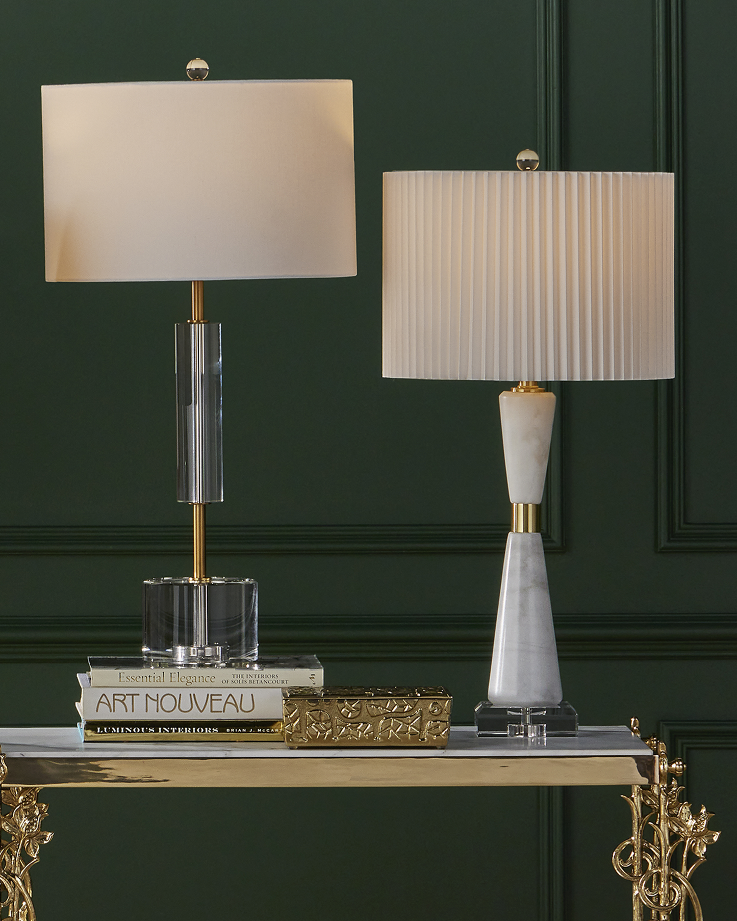 Beau Monde Gold & Green Box.