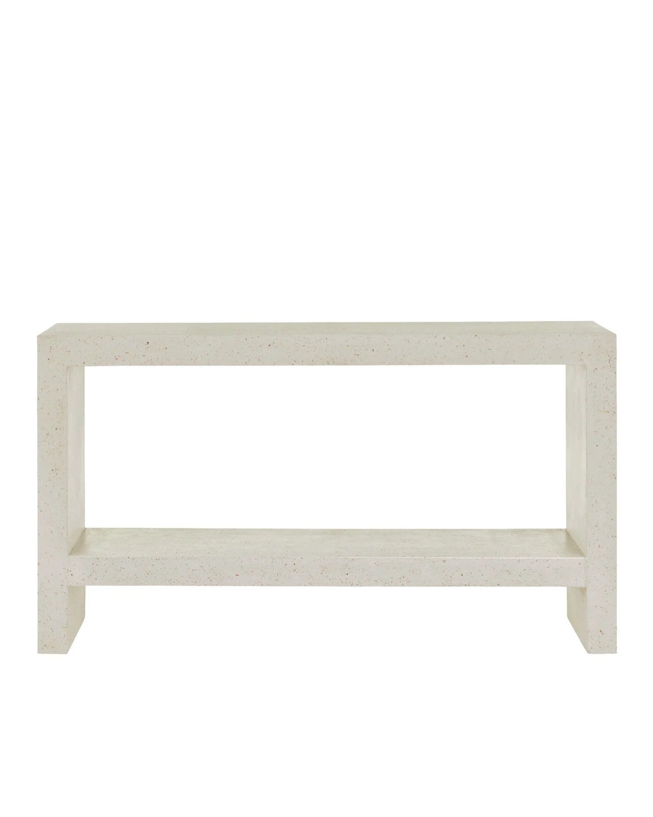 Carson Ivory Terrazzo Console Table.