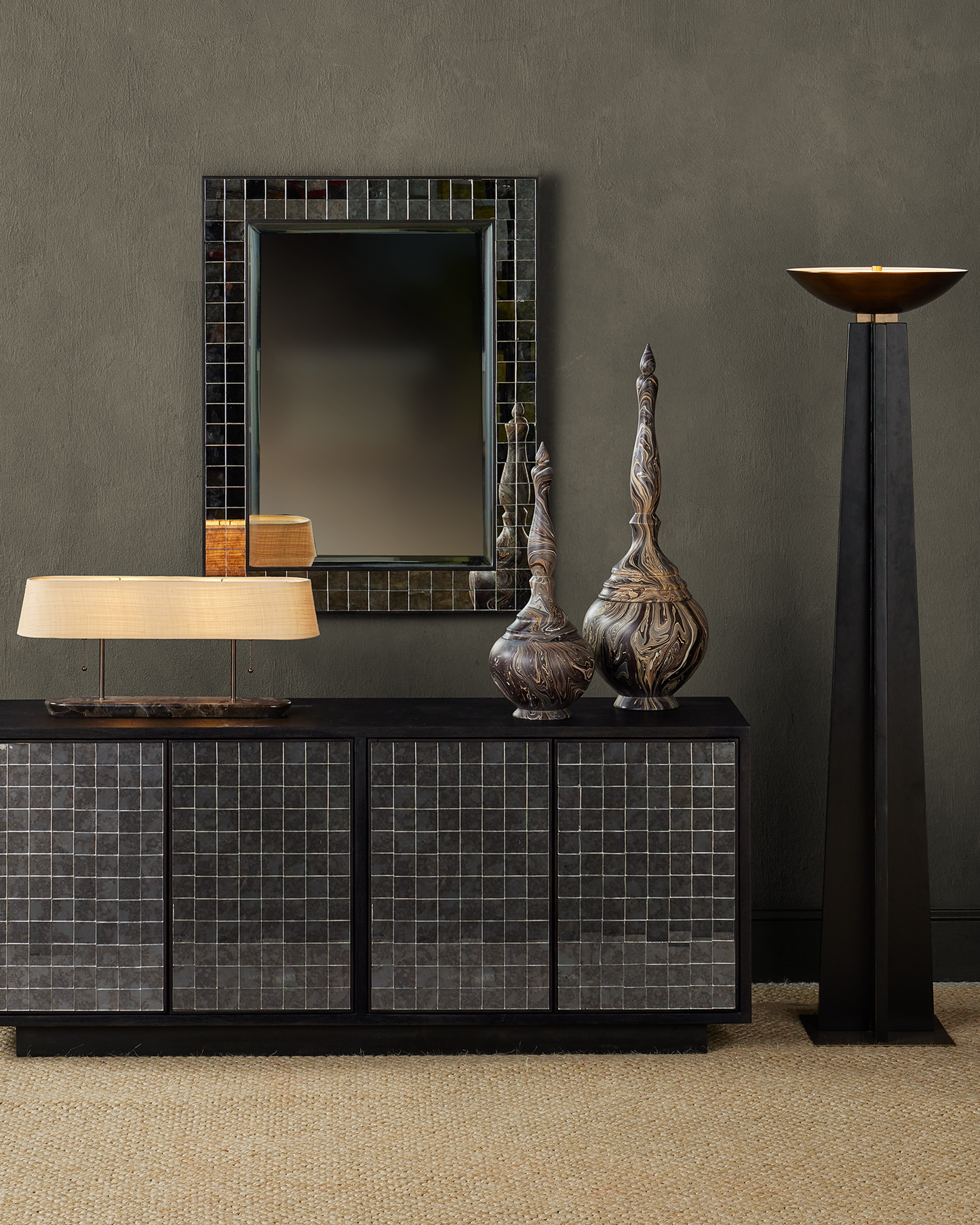 Marbleized Short Turret Box.