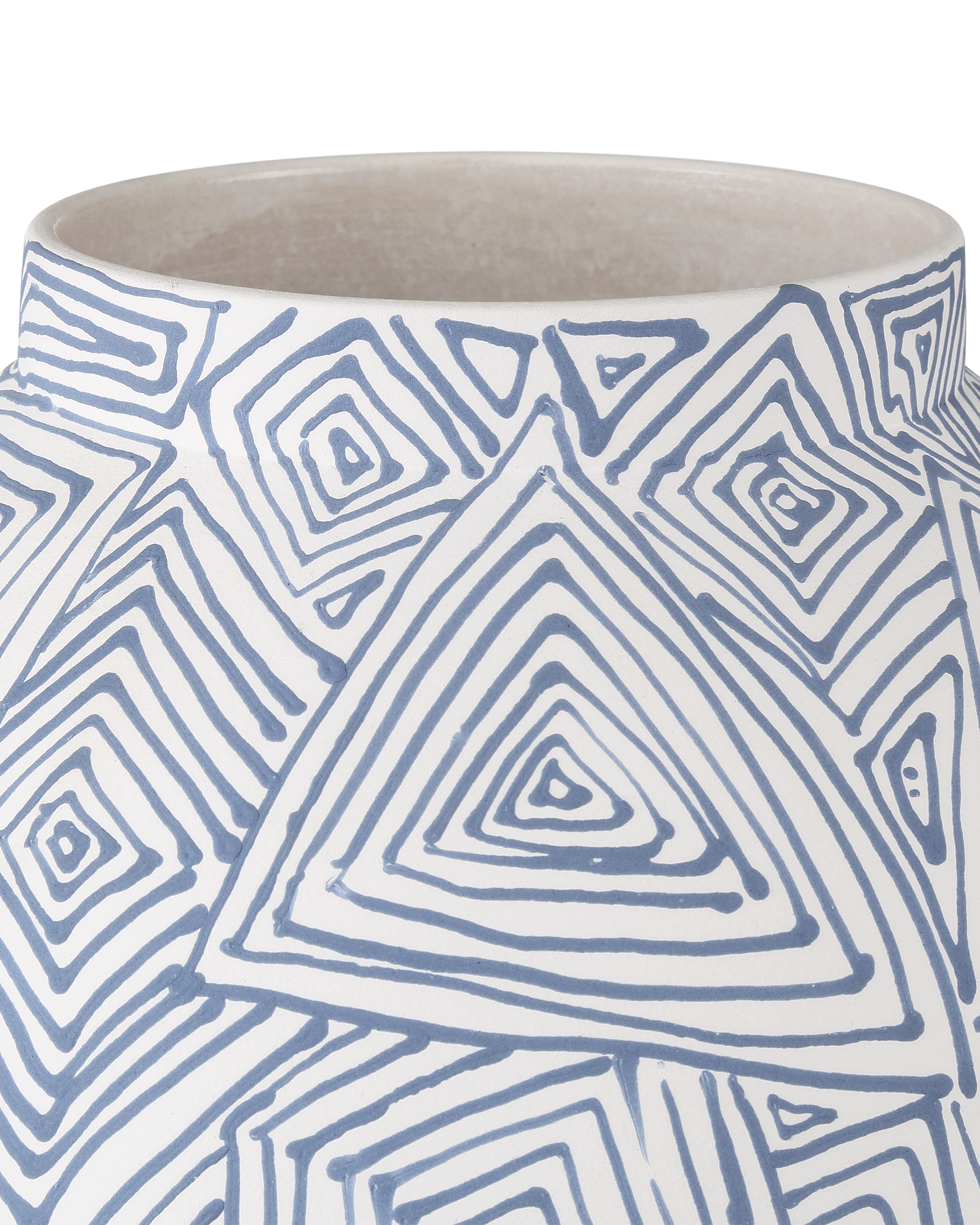Blue Zag Large Vase.