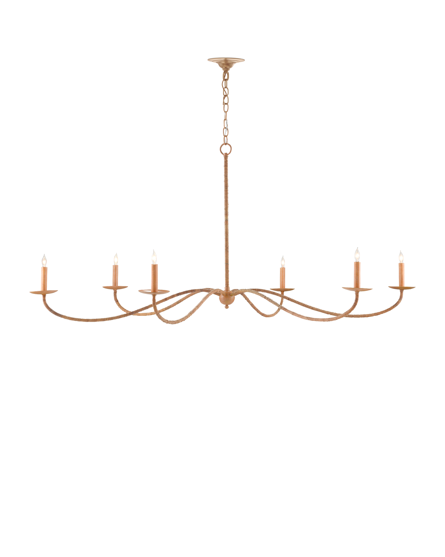Saxon Large Tan Chandelier.
