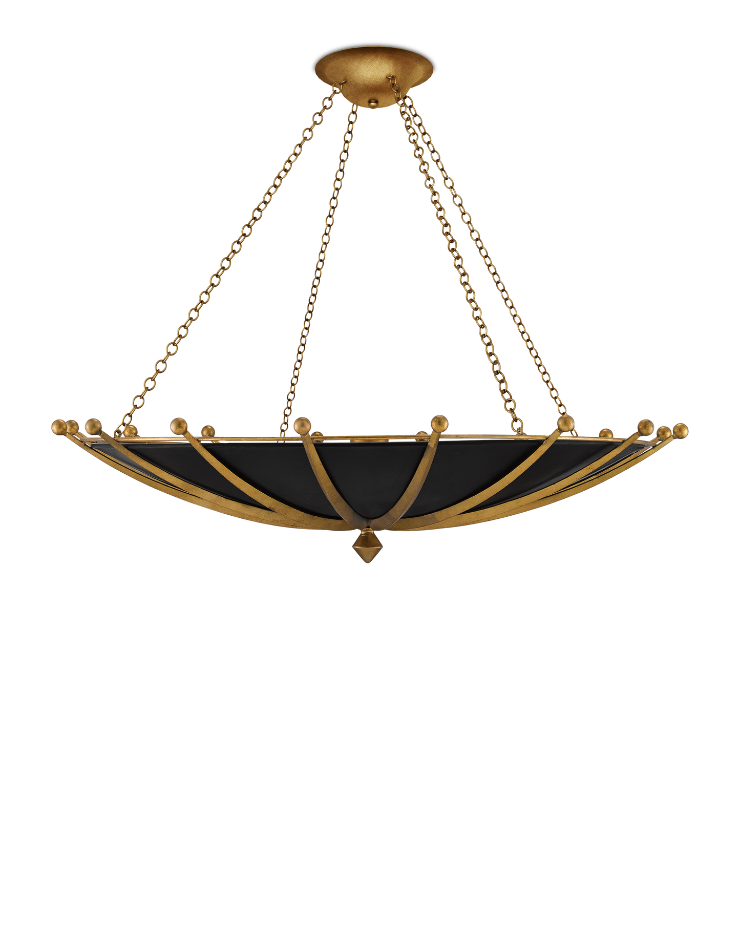 Fontaine Black & Gold Chandelier.
