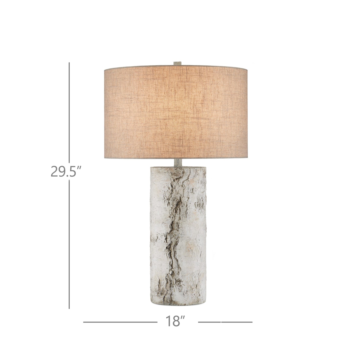 Faux Birch Table Lamp.