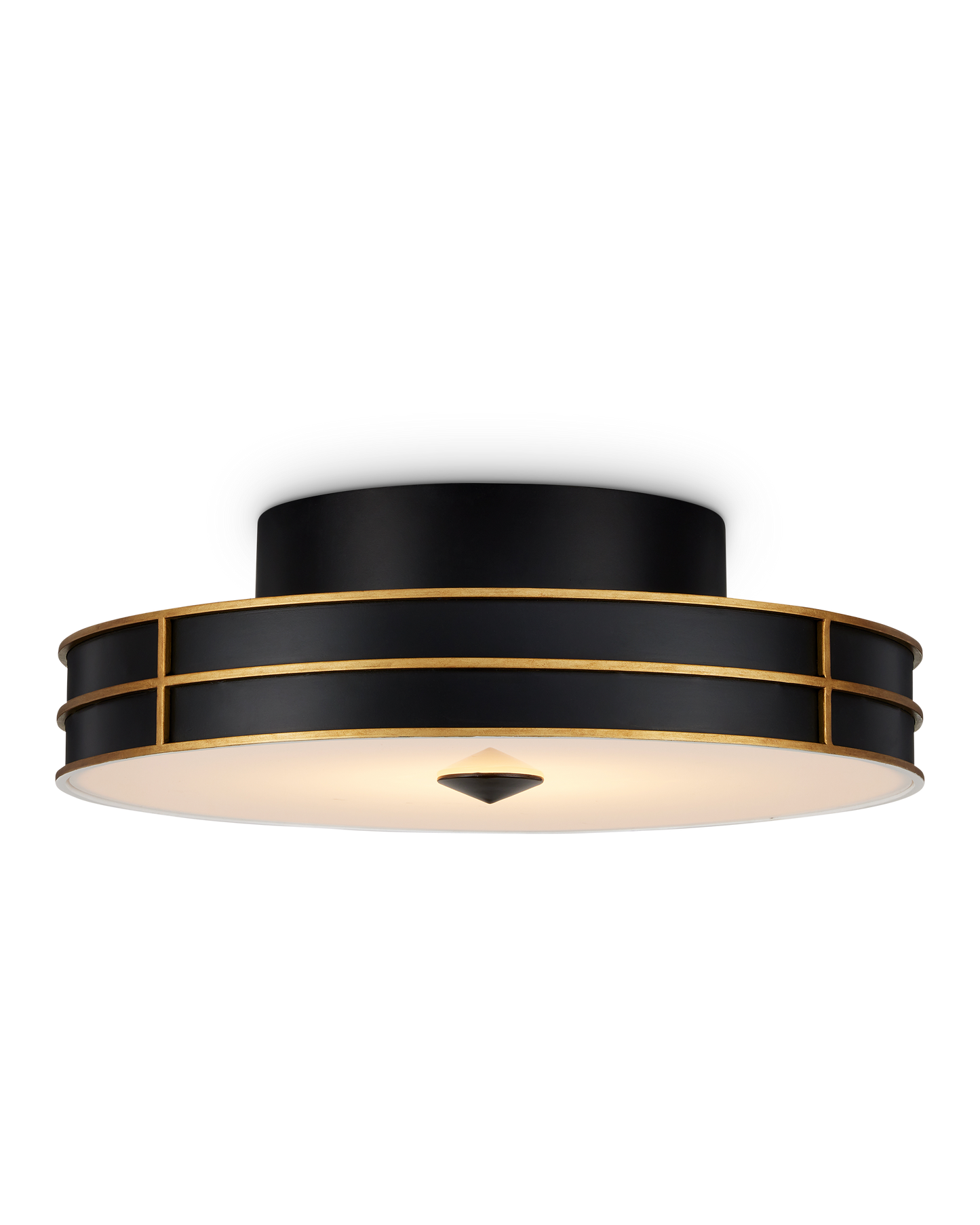 Fielding Black Flush Mount.