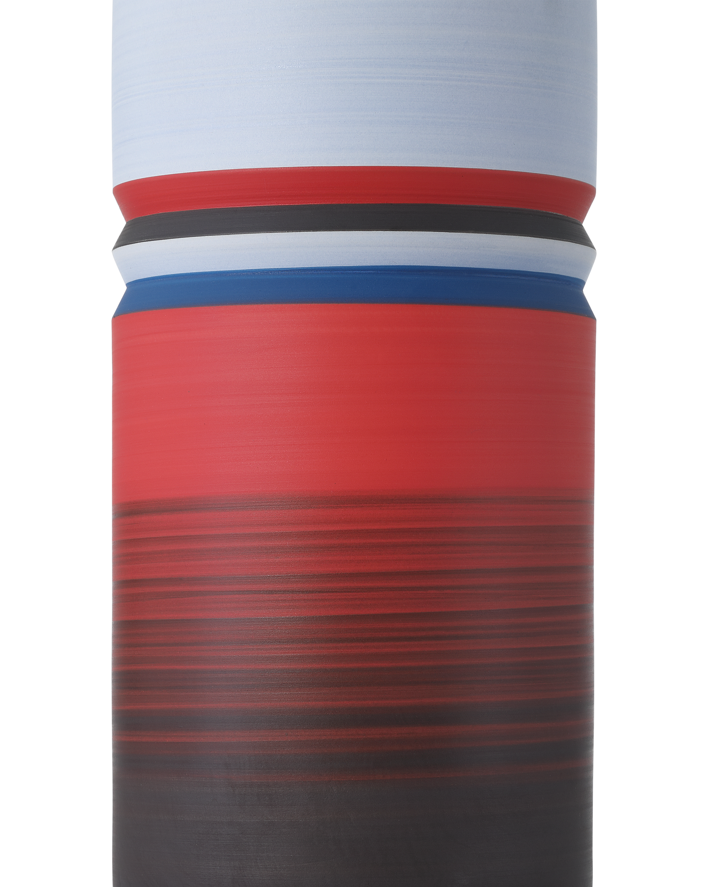 Happy 80's Black, Blue, Red & Orange Vase Set of 3.