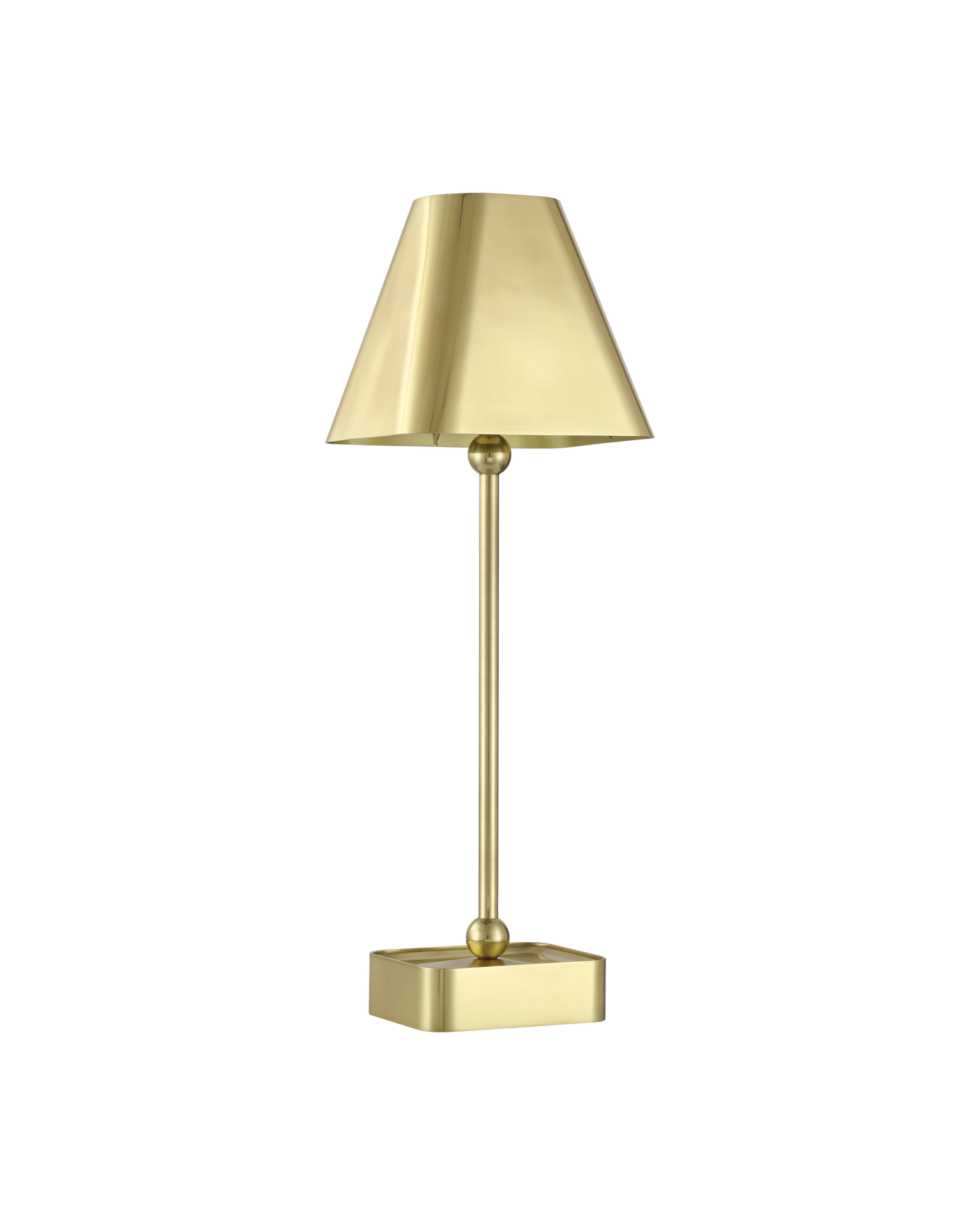 Gadabout Brass Cordless Table Lamp.
