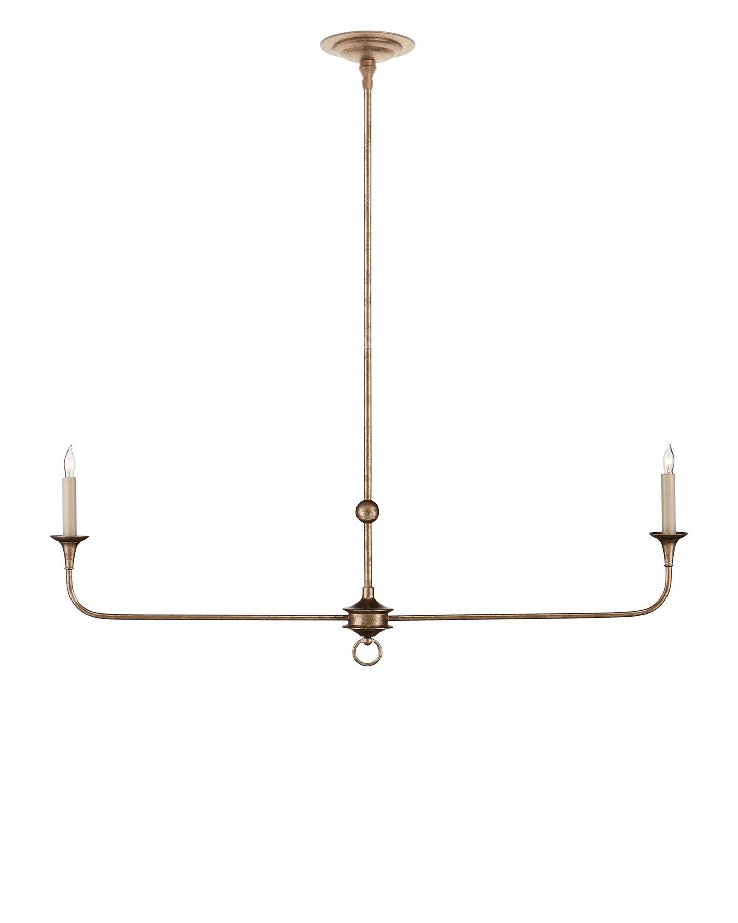 Nottaway Linear Bronze Chandelier.