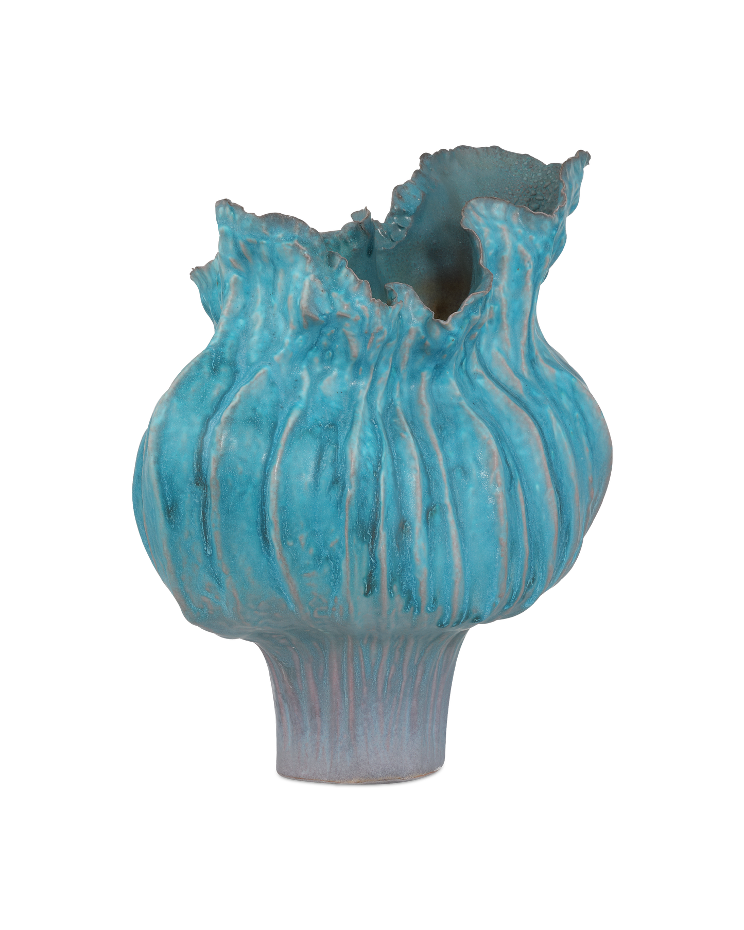 Flying Silk Blue Vase.