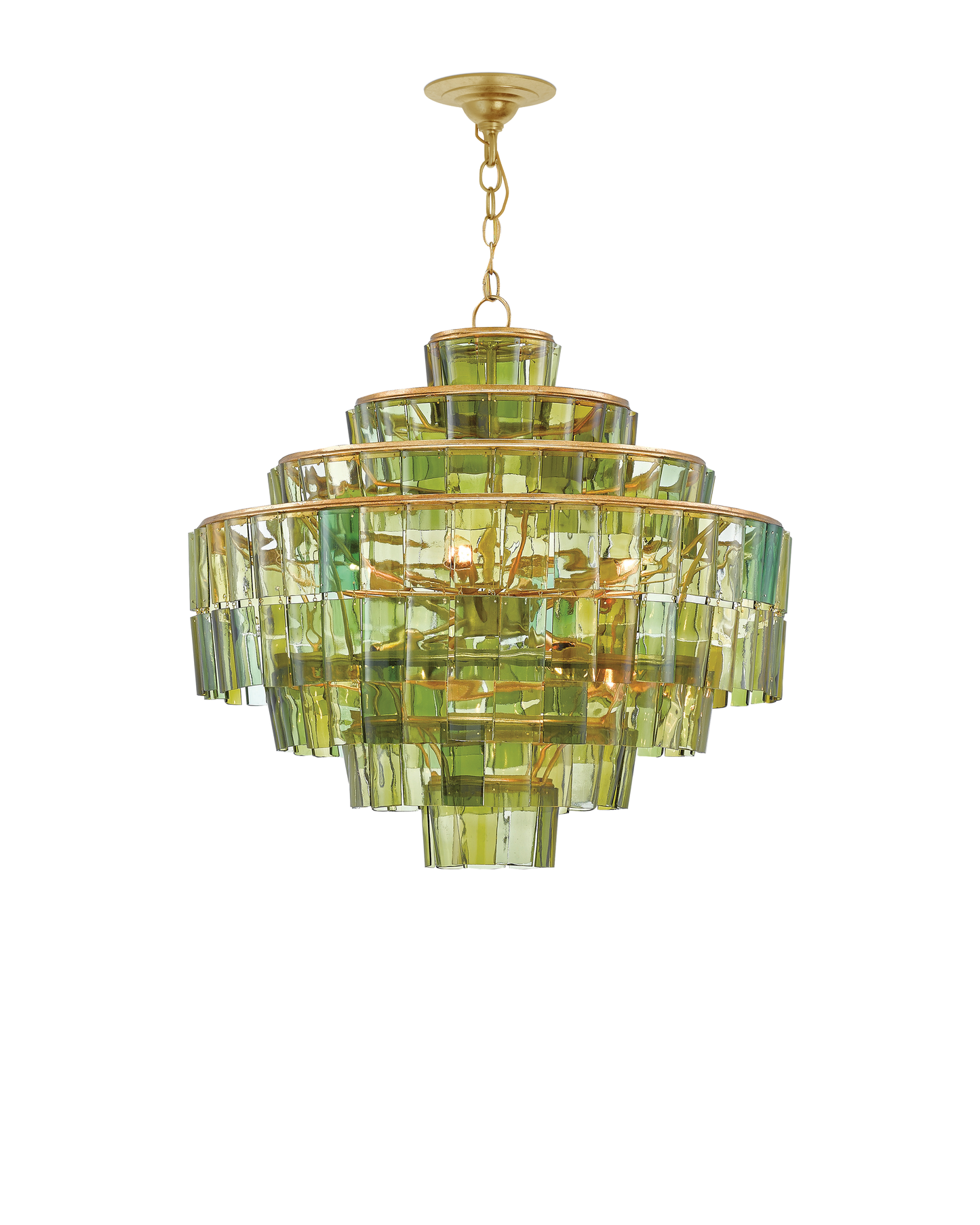 Sommelier Green Chandelier.