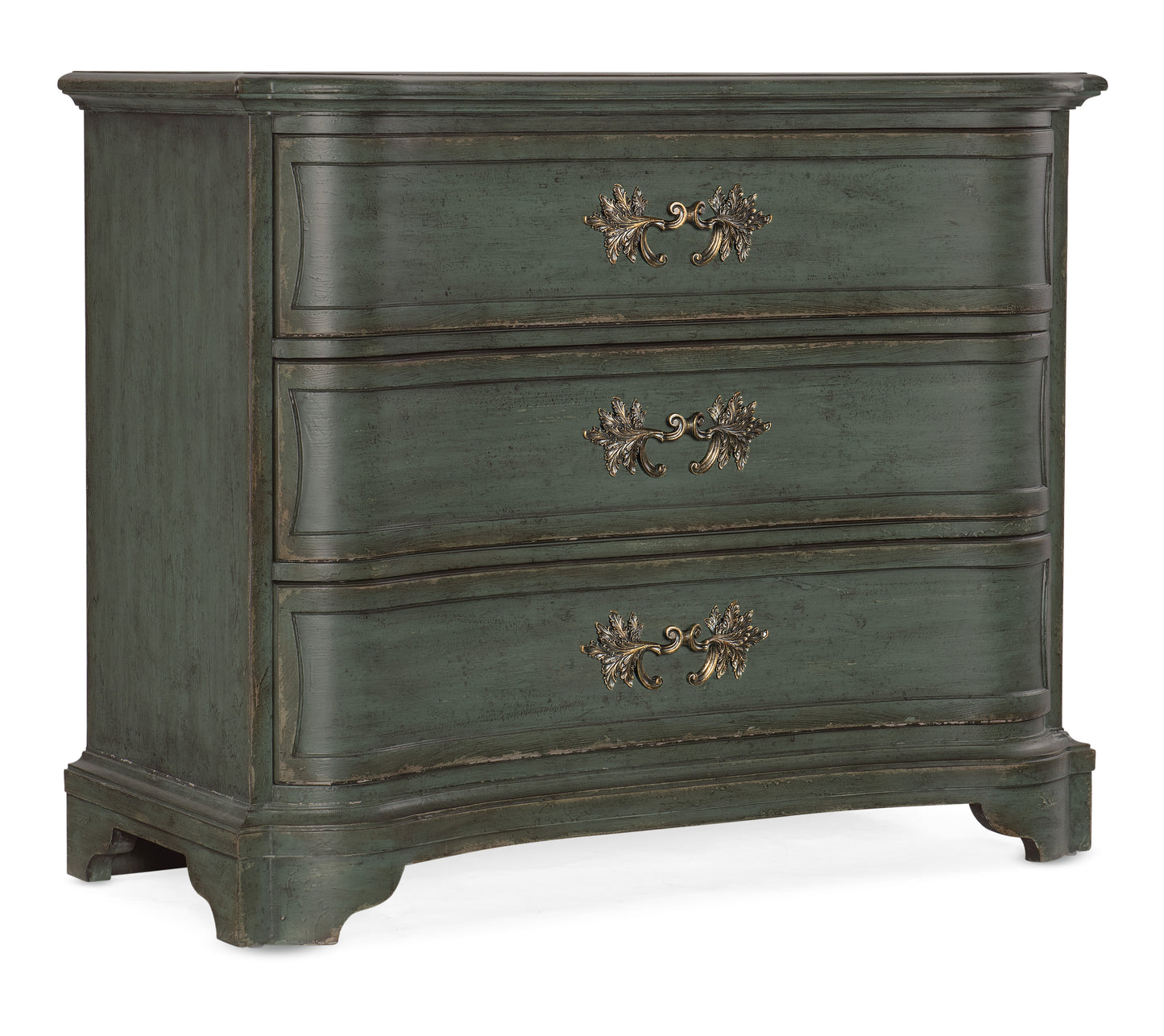 Charleston Three-Drawer Accent Chest - Gullah Green.