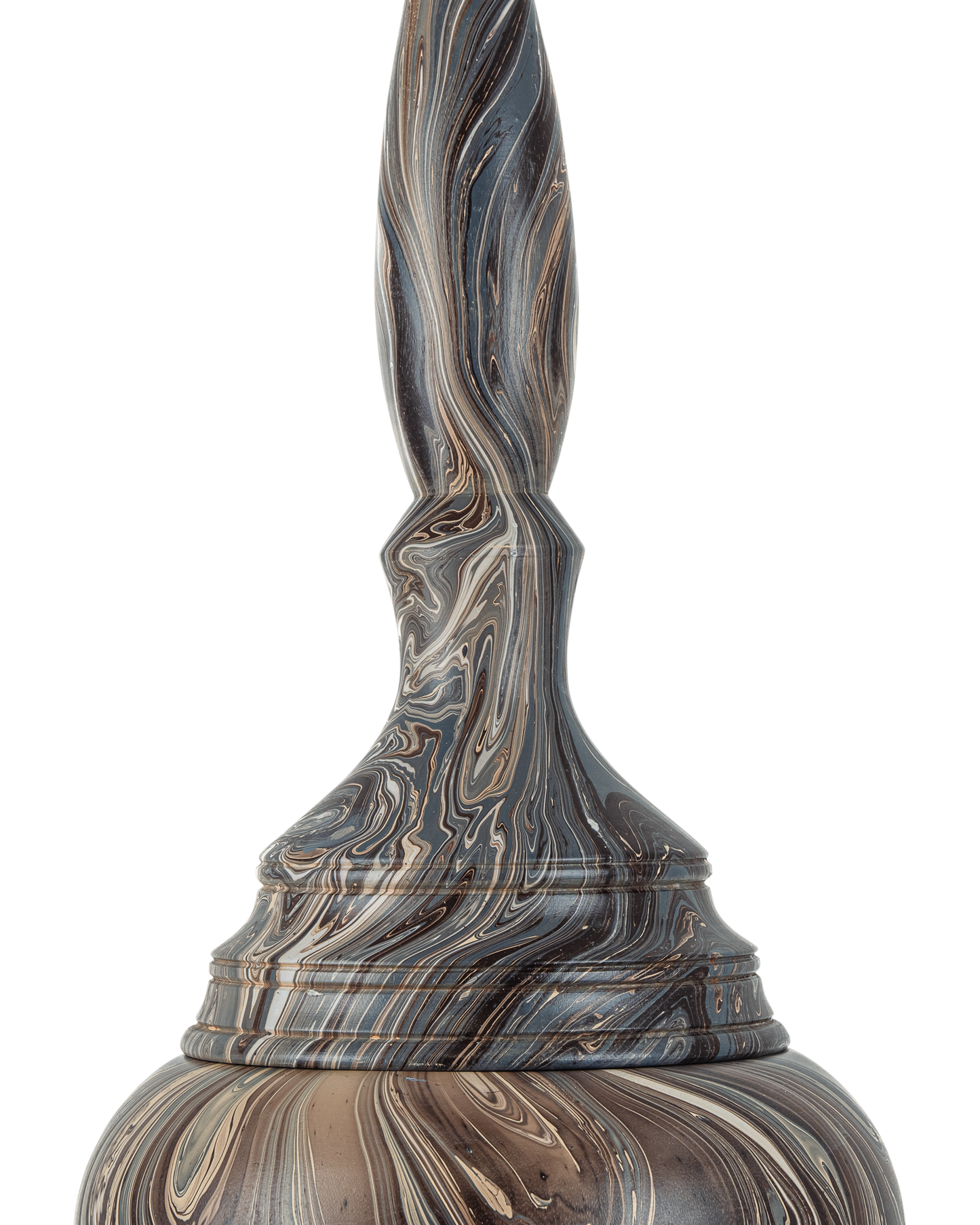 Marbleized Tall Turret Box.