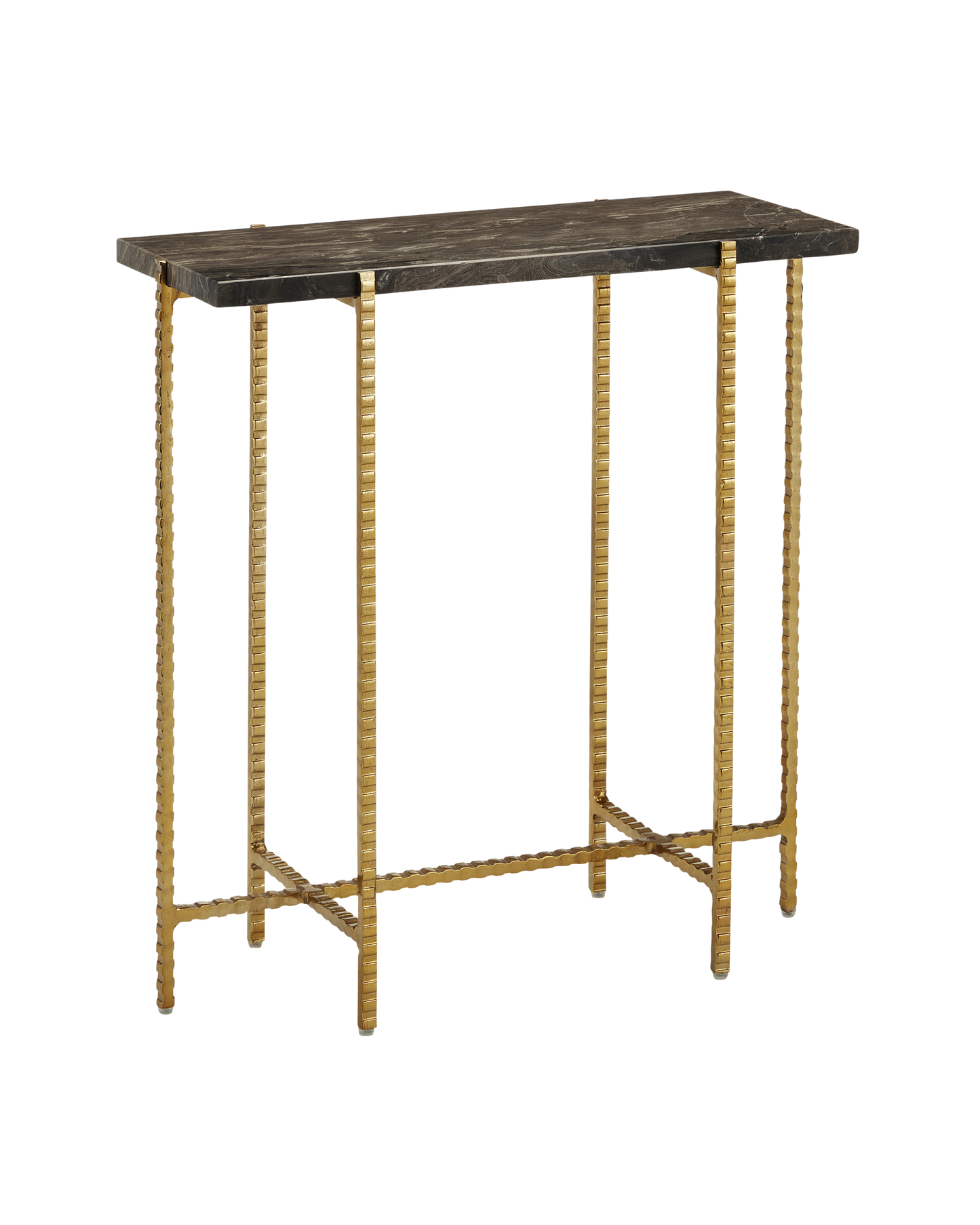 Flying Marble Gold Side Table.