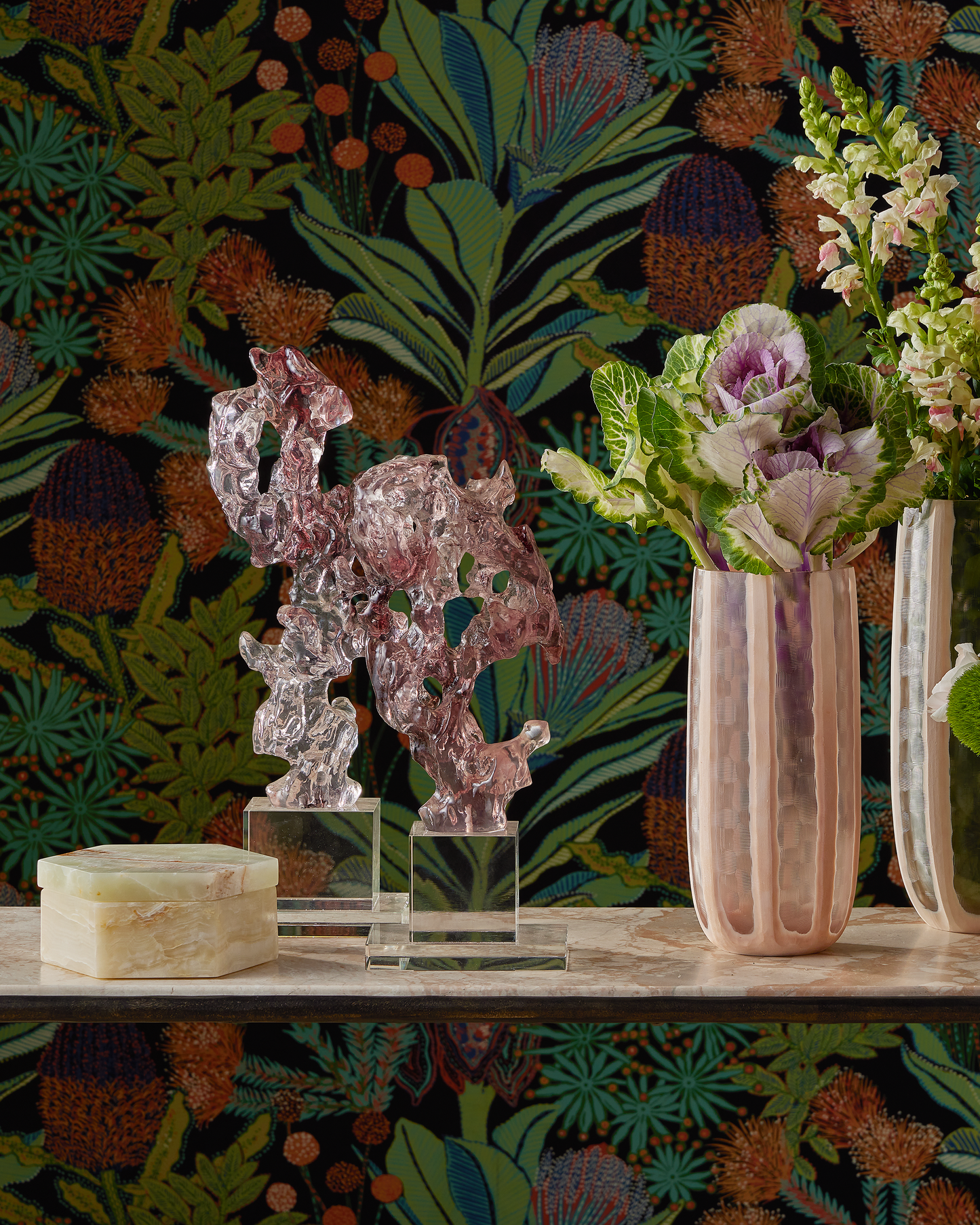 Arco Green Onyx Hexagon Box.