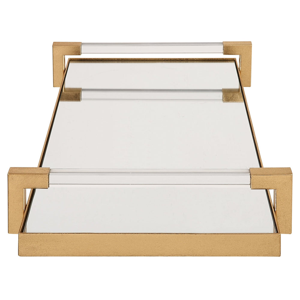 Deki Gold Mirrored Tray - #shop_name Accessories