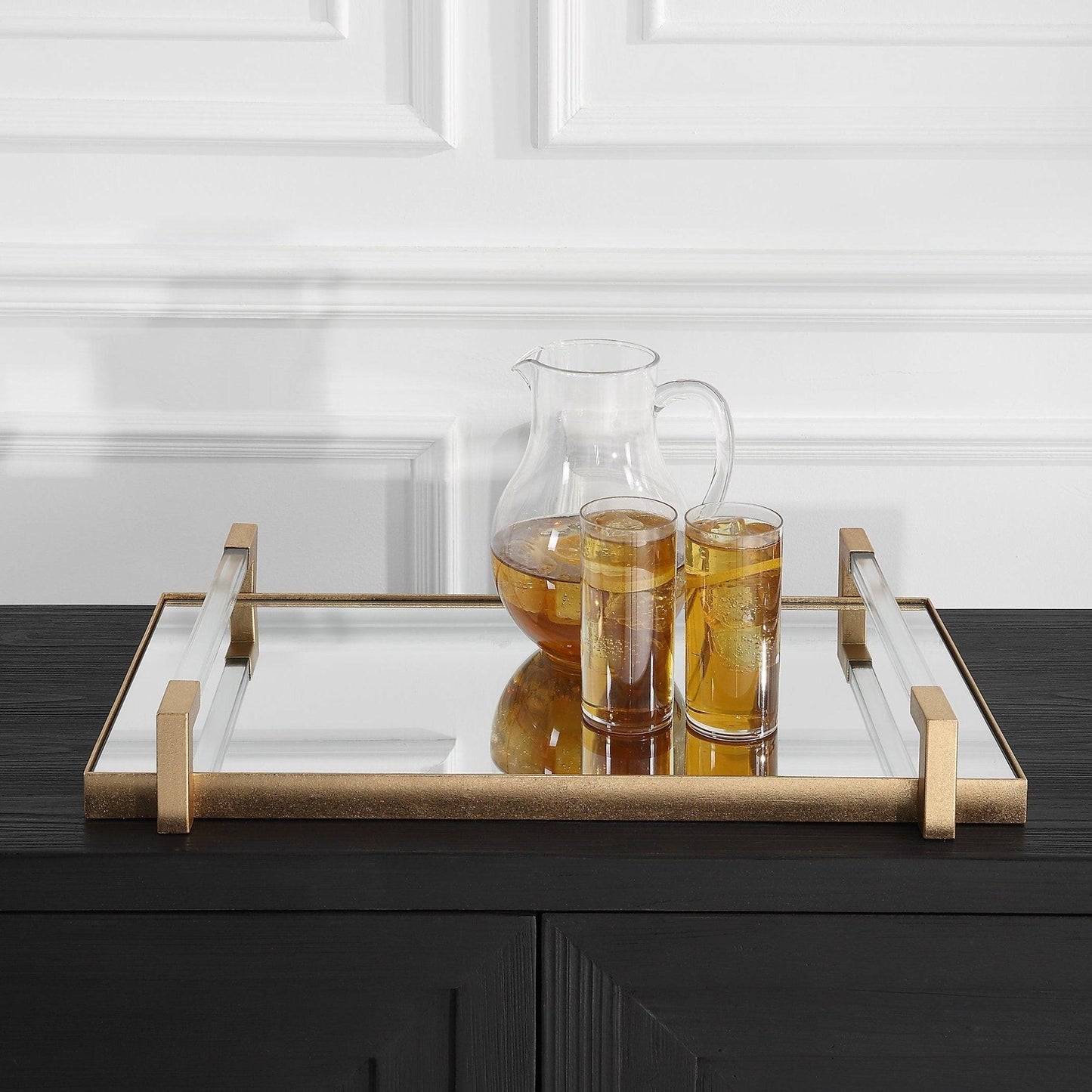 Deki Gold Mirrored Tray.