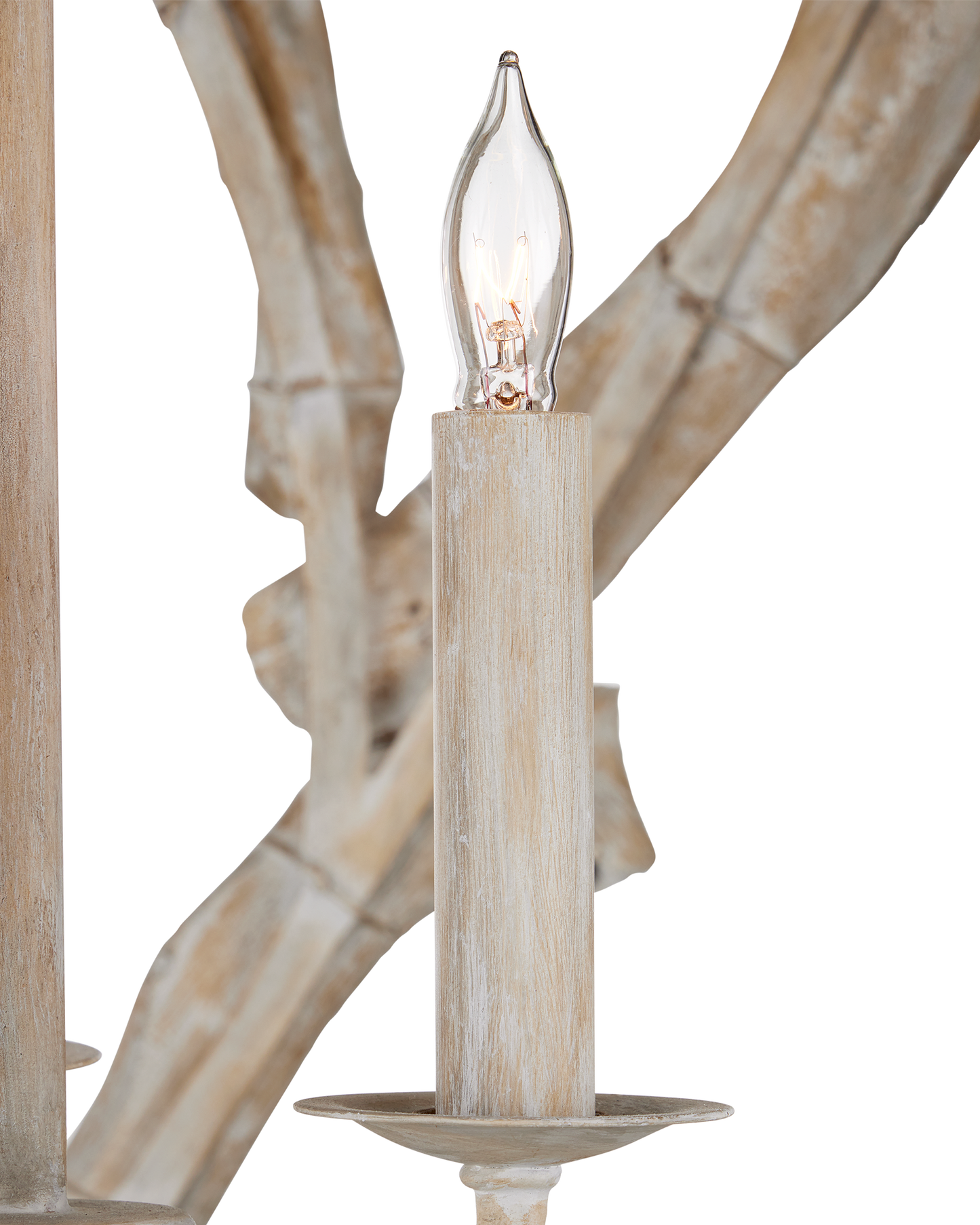 Driftwood Whitewash Orb Chandelier.