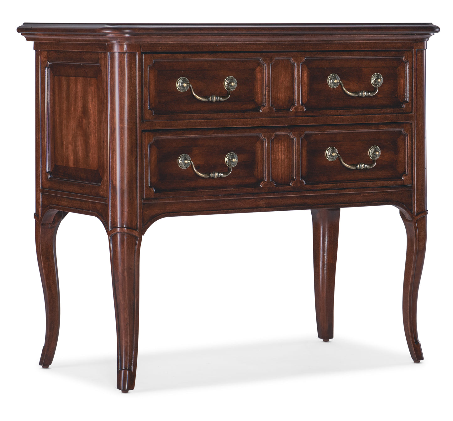 Charleston Two-Drawer Nightstand - Maraschino Cherry.