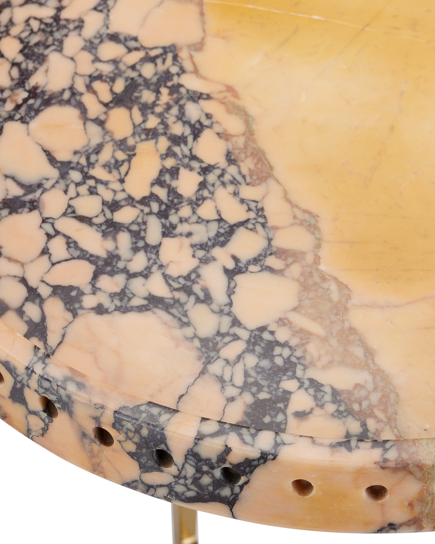 Freya Purple Breccia Accent Table.